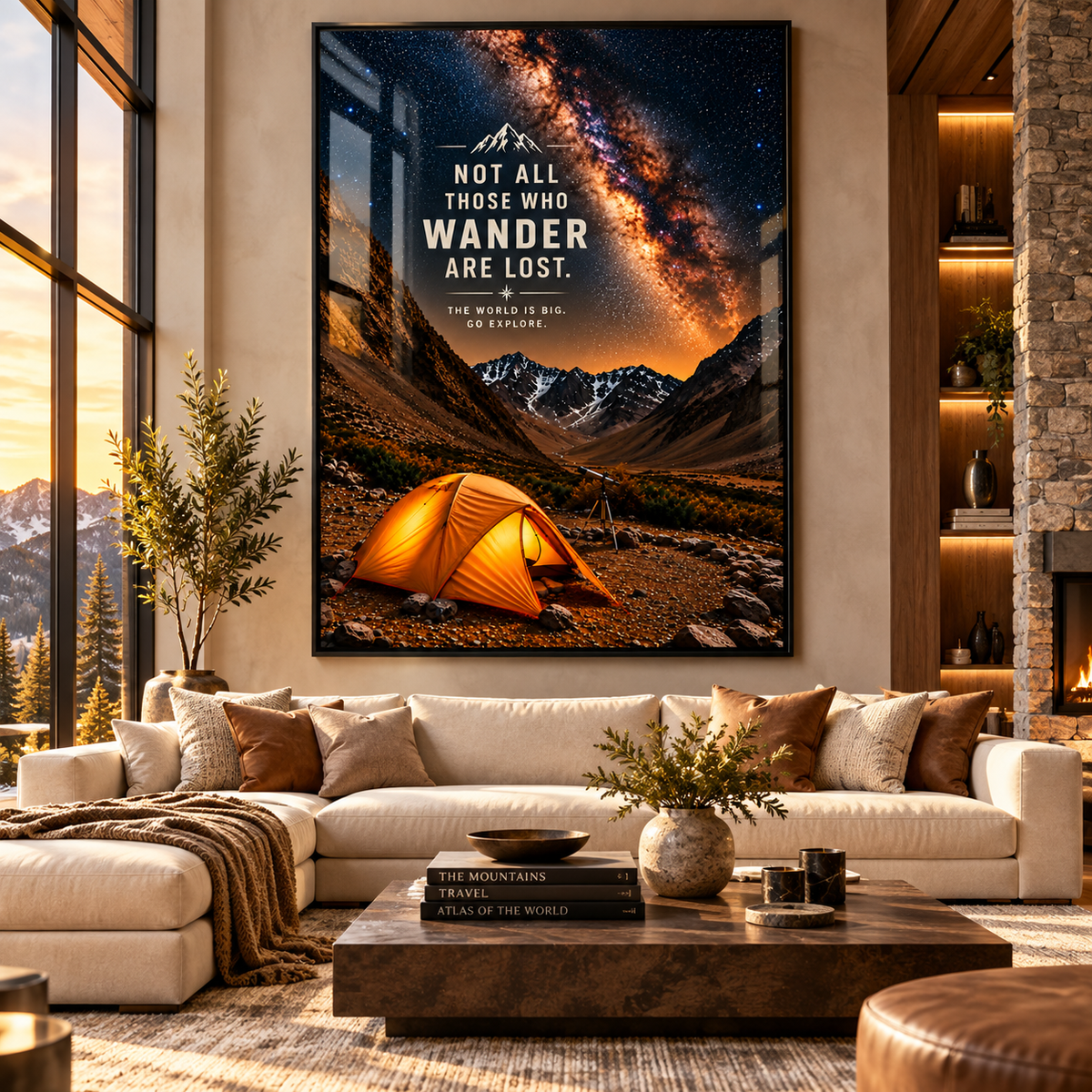Starry Night Wall Art – Wanderer's Sky by Rossetti Art