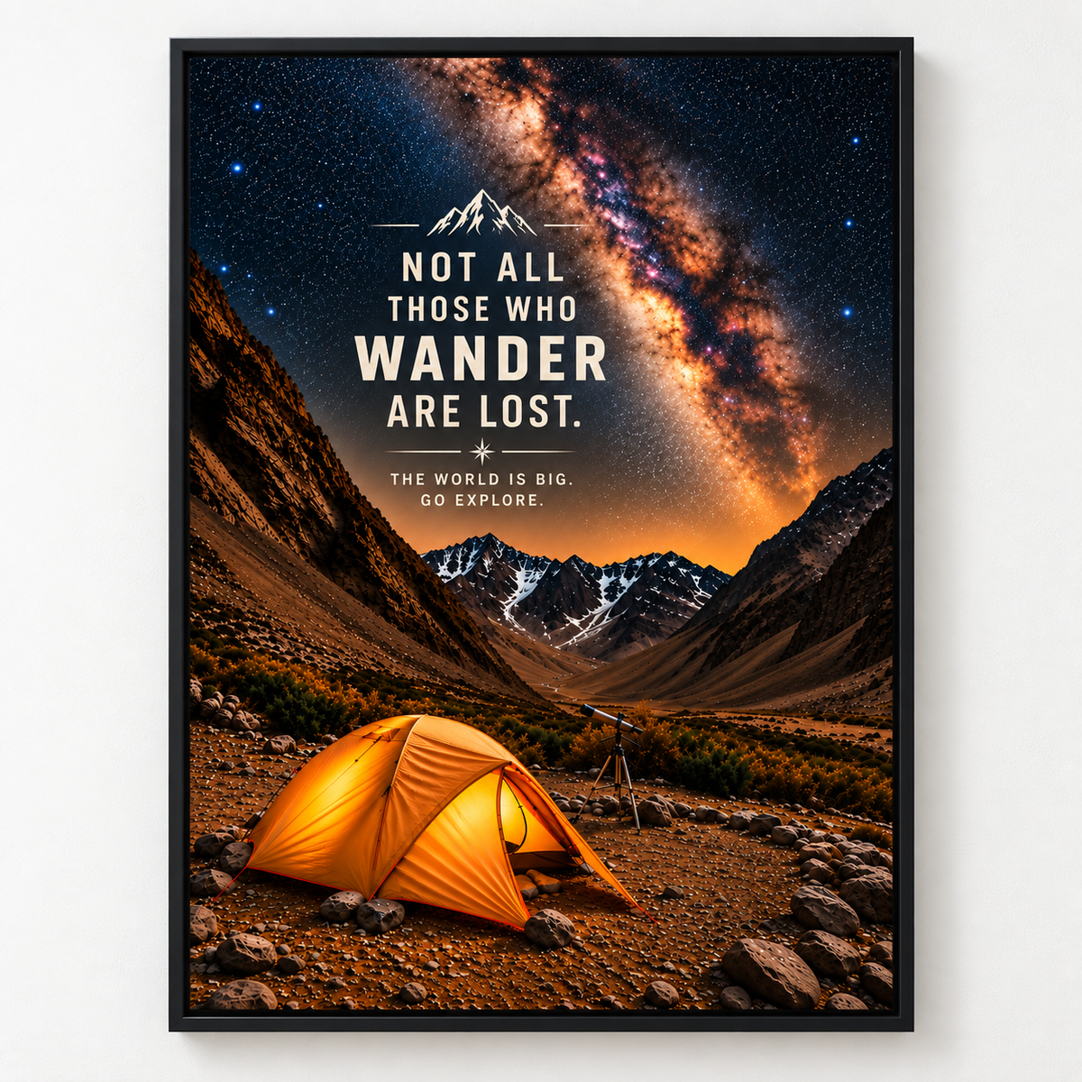 Starry Night Wall Art – Wanderer's Sky by Rossetti Art