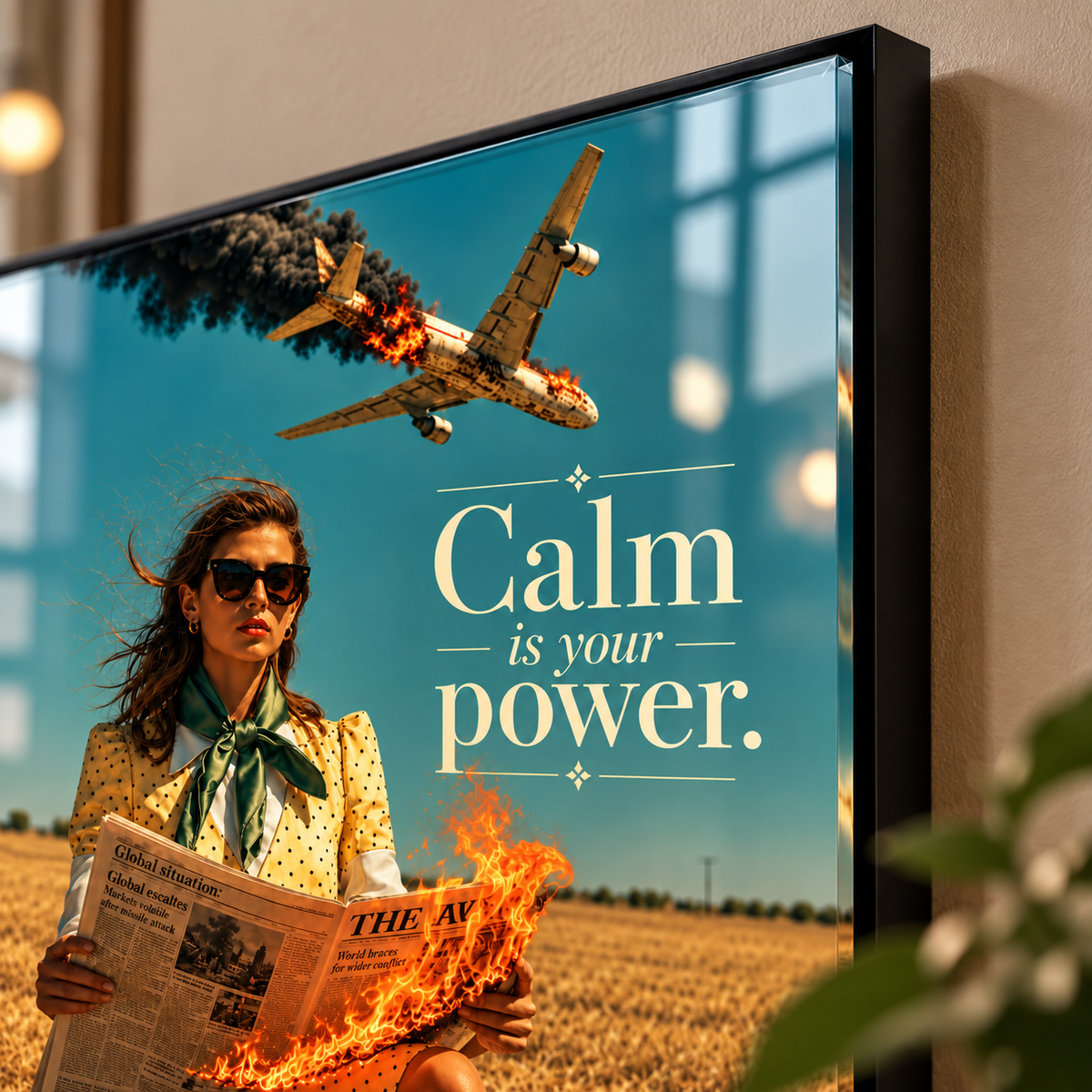 Statement Wall Art – Calm Is Your Power by Rossetti Art