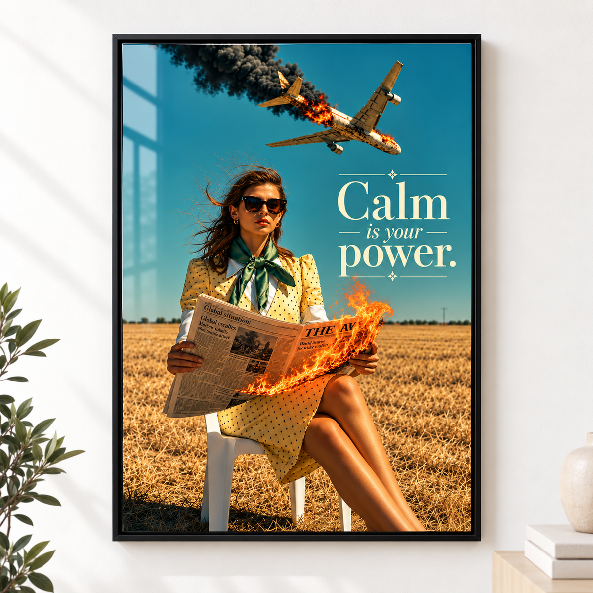 Statement Wall Art – Calm Is Your Power by Rossetti Art