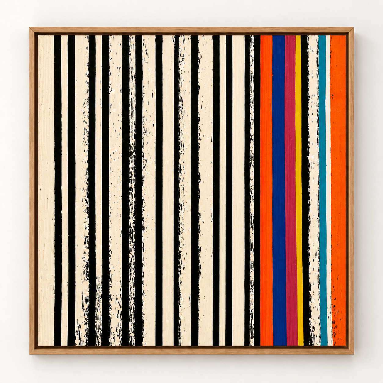 Stripe Painting Canvas Print — Rhythm Section by Rossetti Art