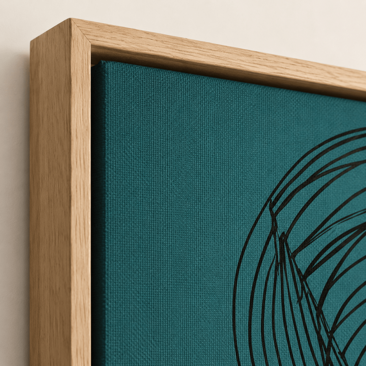 Teal Wall Art Canvas Print — Teal Vogue by Rossetti Art