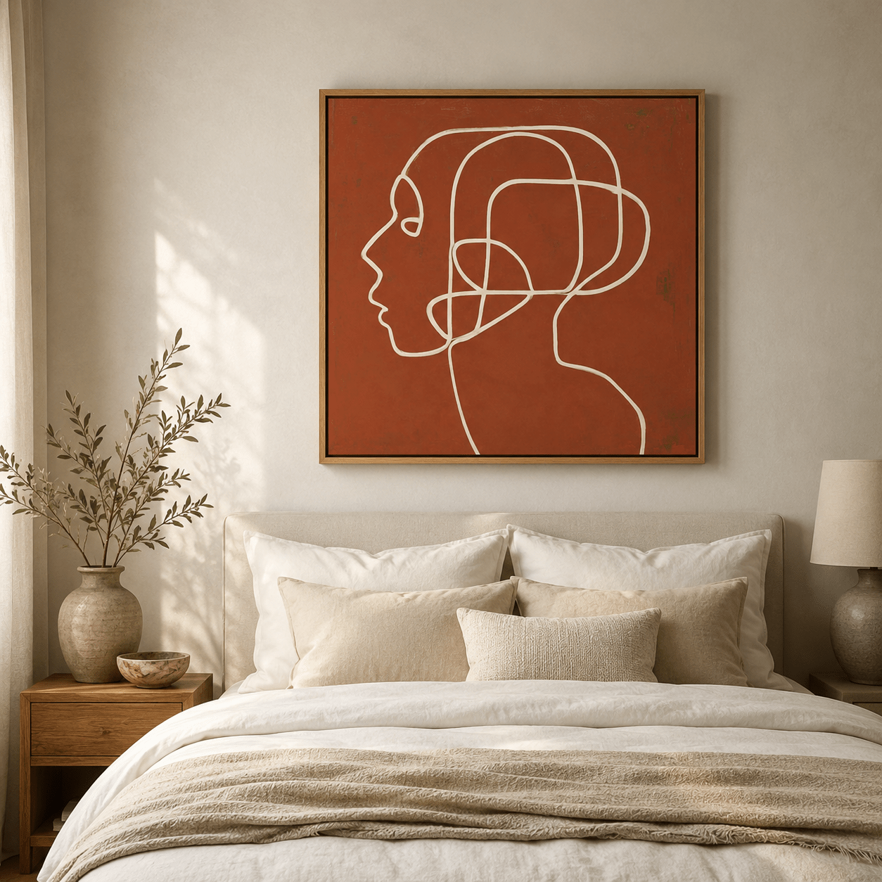 Terracotta Wall Art Canvas Print — Terra Reverie by Rossetti Art