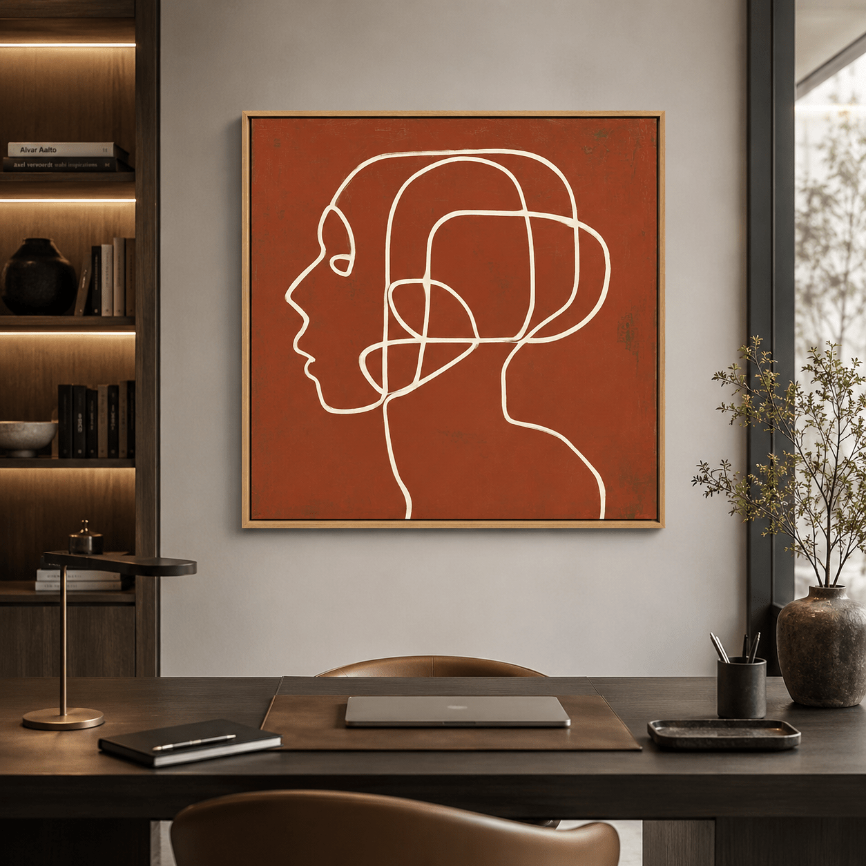 Terracotta Wall Art Canvas Print — Terra Reverie by Rossetti Art