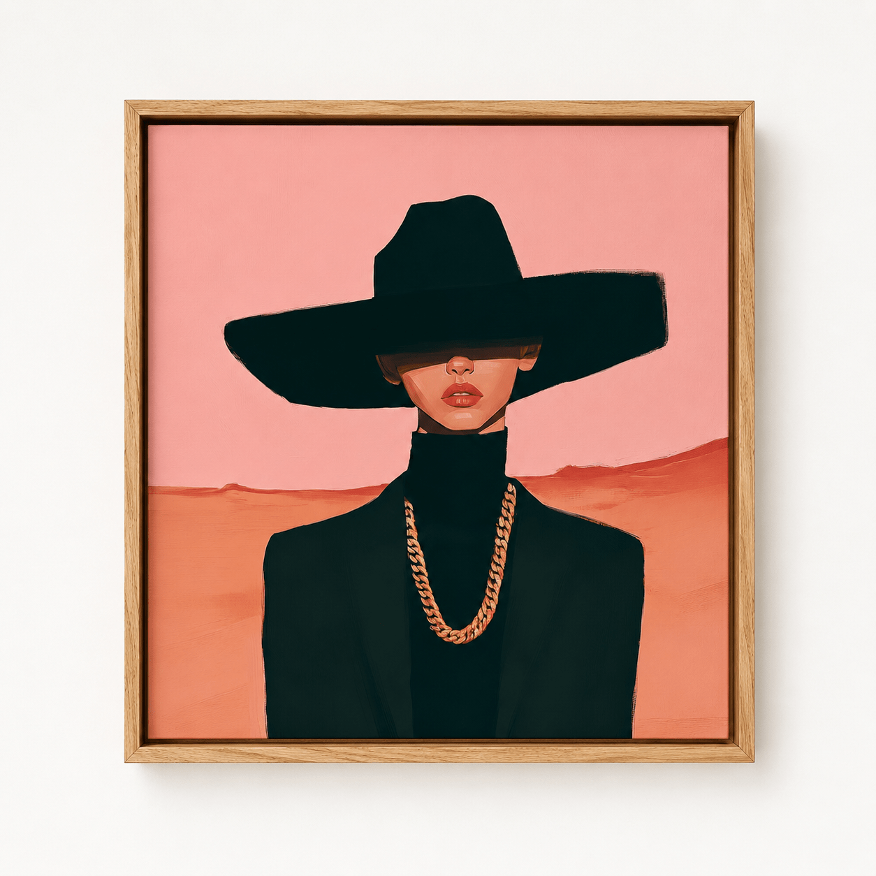 Terracotta Wall Art for Living Room — Mirage | Rossetti Art modern abstract canvas wall art by Rossetti Art – luxury interior design artwork for living room, bedroom, office – canvas-print Entryway Wall Art figurative