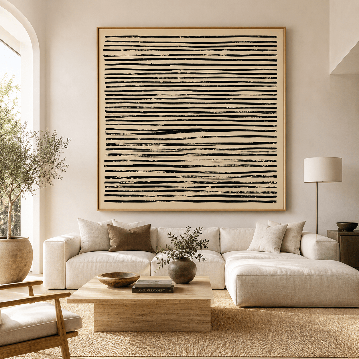 Textured Abstract Art Canvas Print — Strata by Rossetti Art