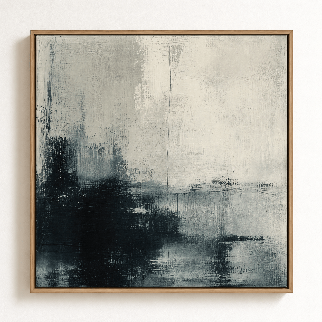 Textured Abstract Wall Art Original Painting — Carbon Tide by Rossetti Art