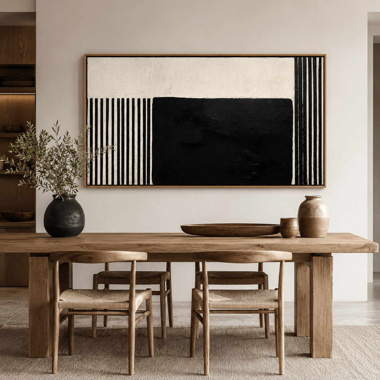 Textured Abstract Wall Art for Living Room Painting — Divide by Rossetti Art
