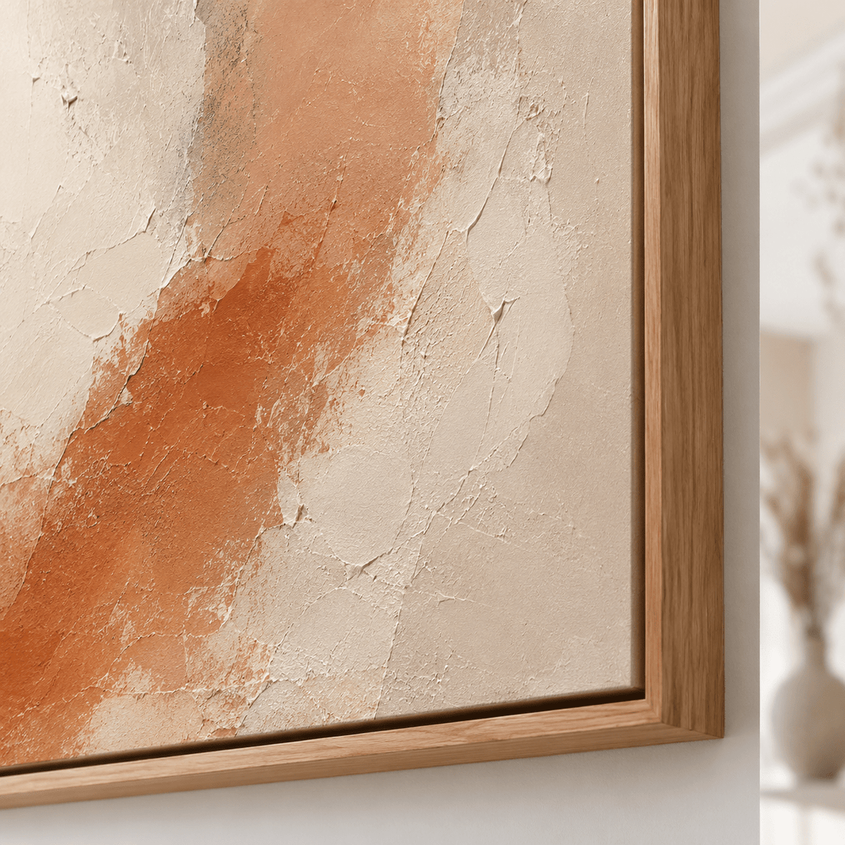 Textured Wall Art Original Painting — Ember Drift by Rossetti Art
