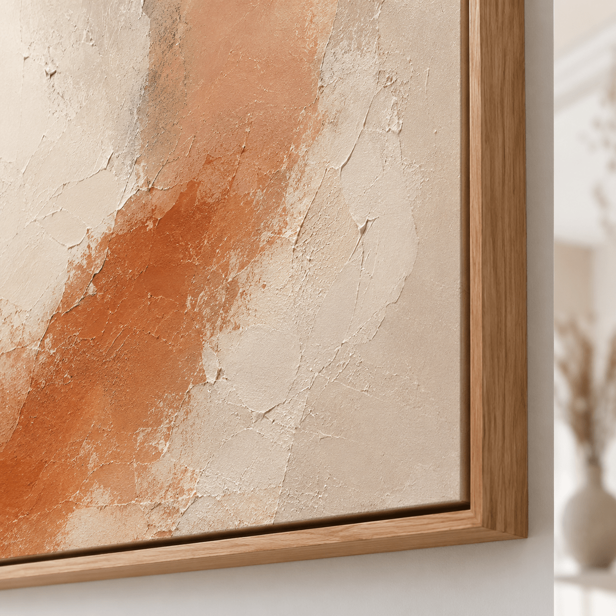Textured Wall Art Original Painting — Ember Drift by Rossetti Art