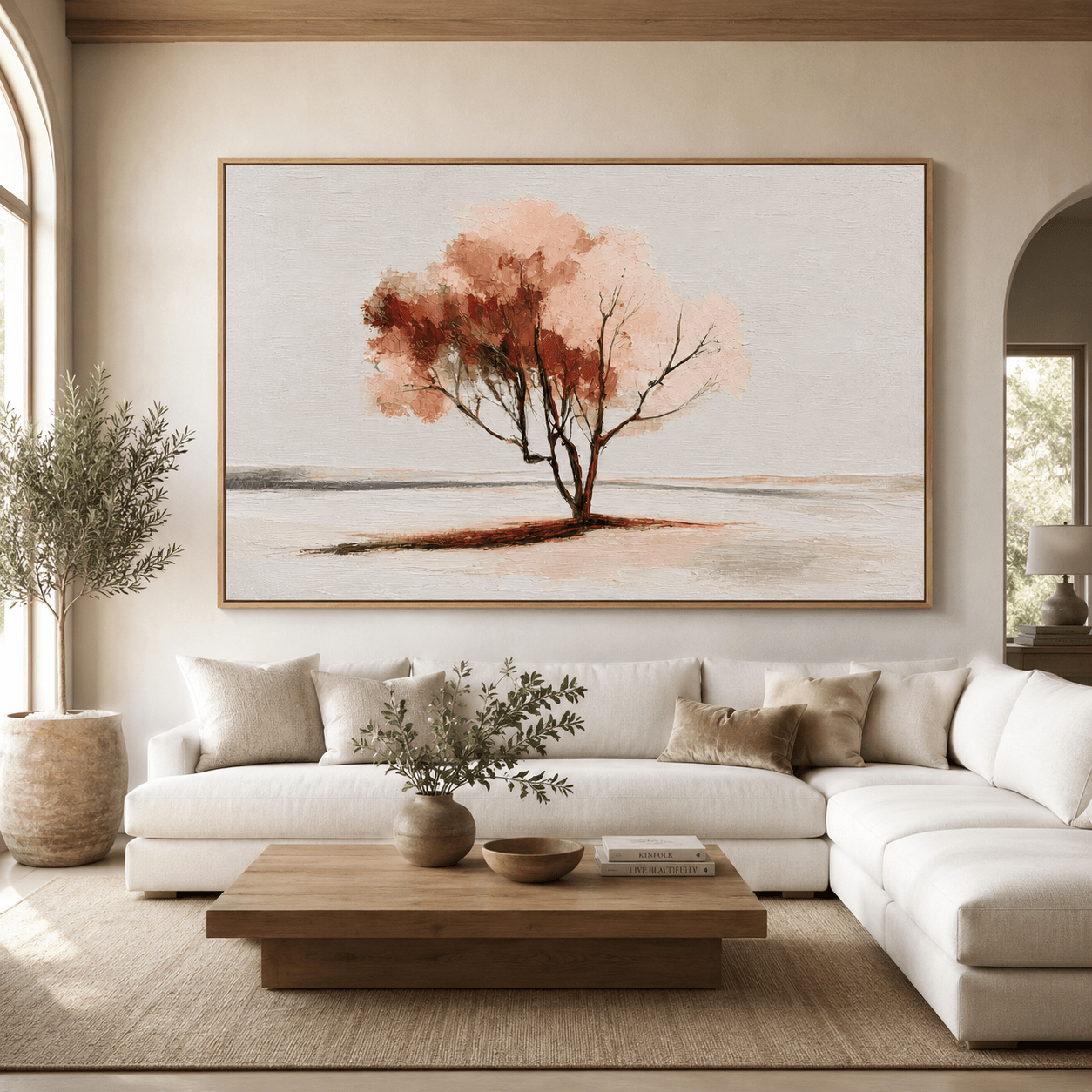 Tree Art Print — Pale Season by Rossetti Art