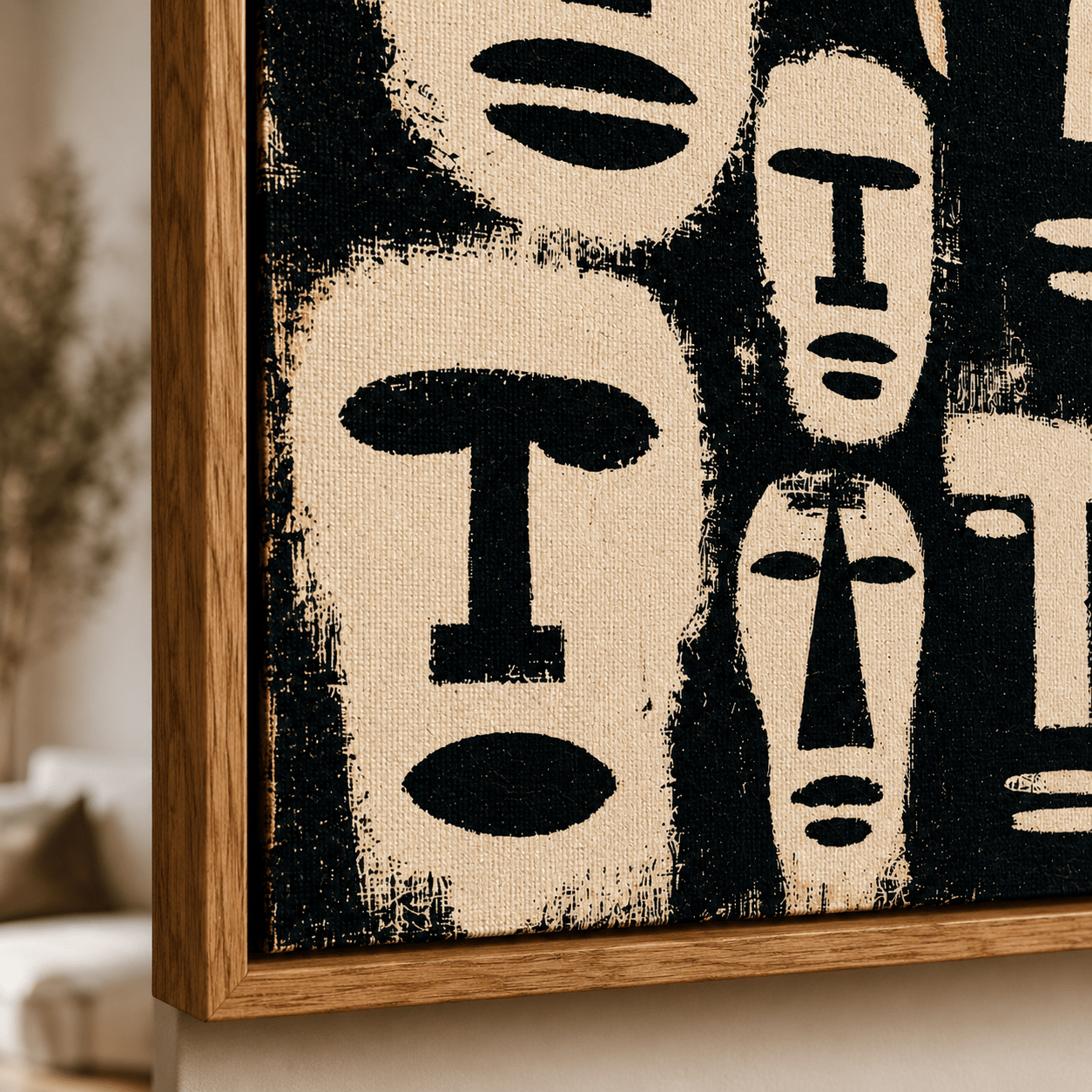 Tribal Mask Wall Art Canvas Print — Elders by Rossetti Art