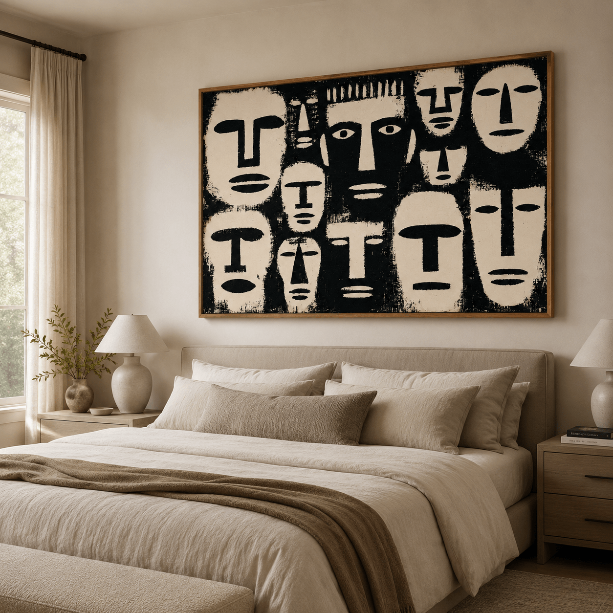 Tribal Mask Wall Art Canvas Print — Elders by Rossetti Art