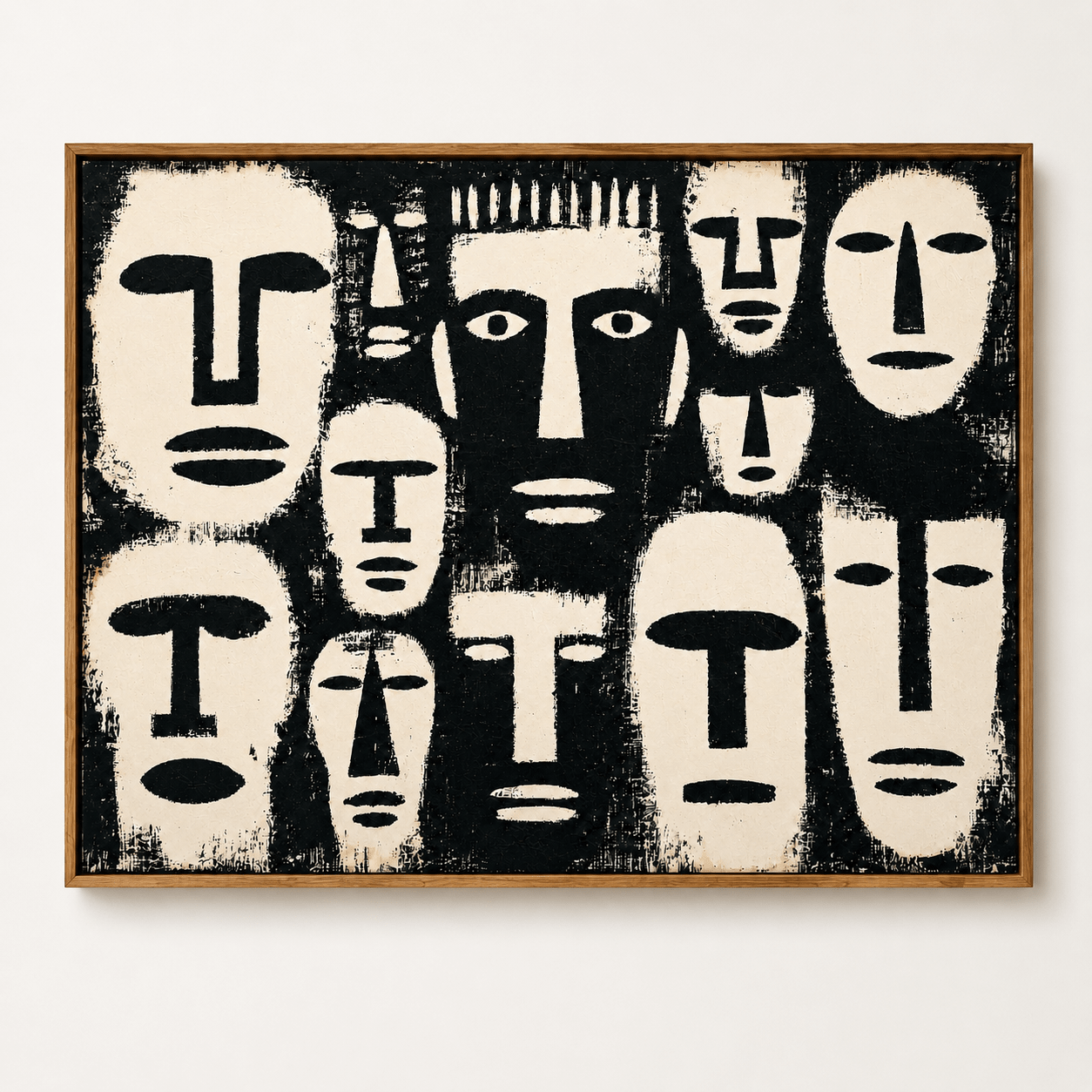 Tribal Mask Wall Art Canvas Print — Elders by Rossetti Art