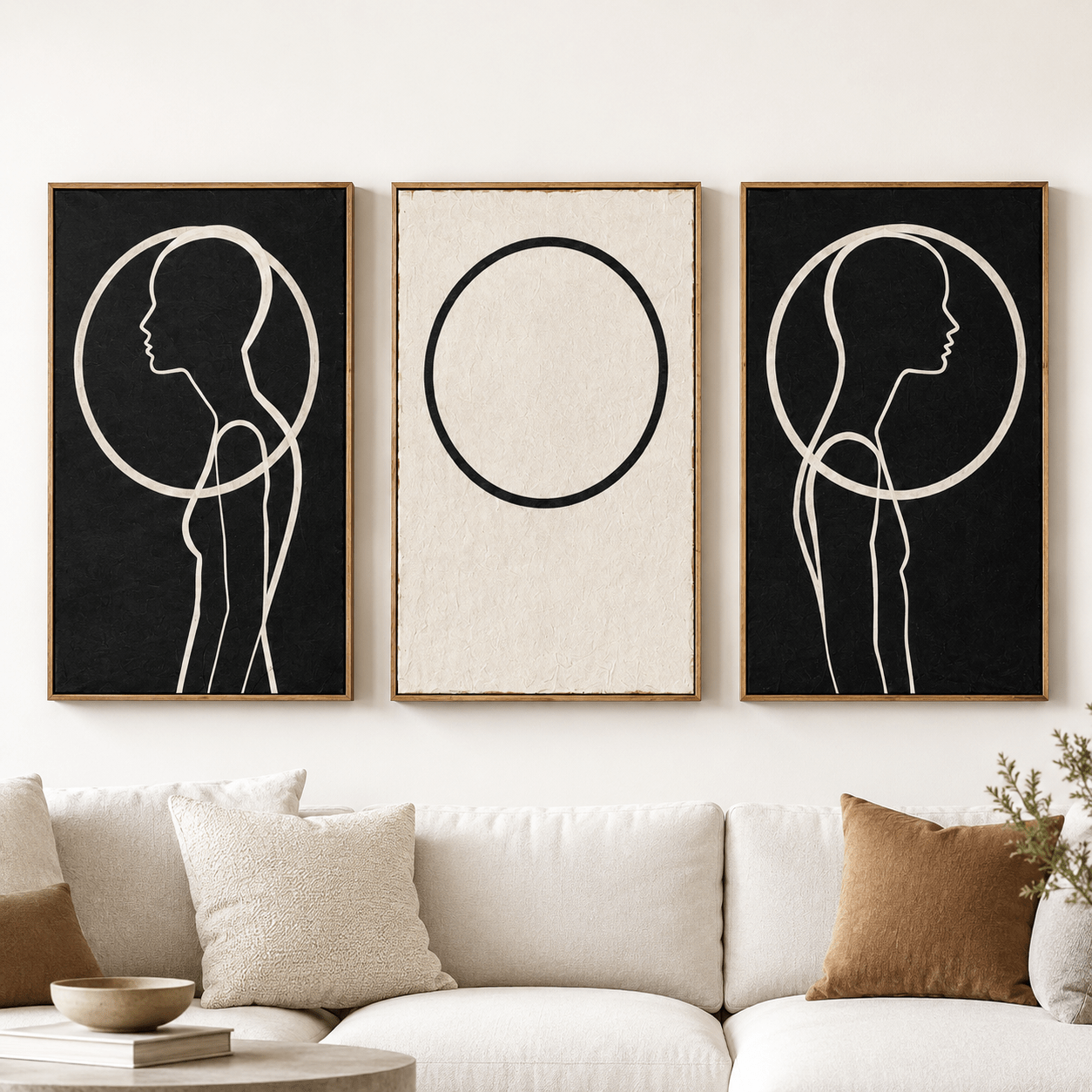 Triptych Canvas Print — Orbit by Rossetti Art