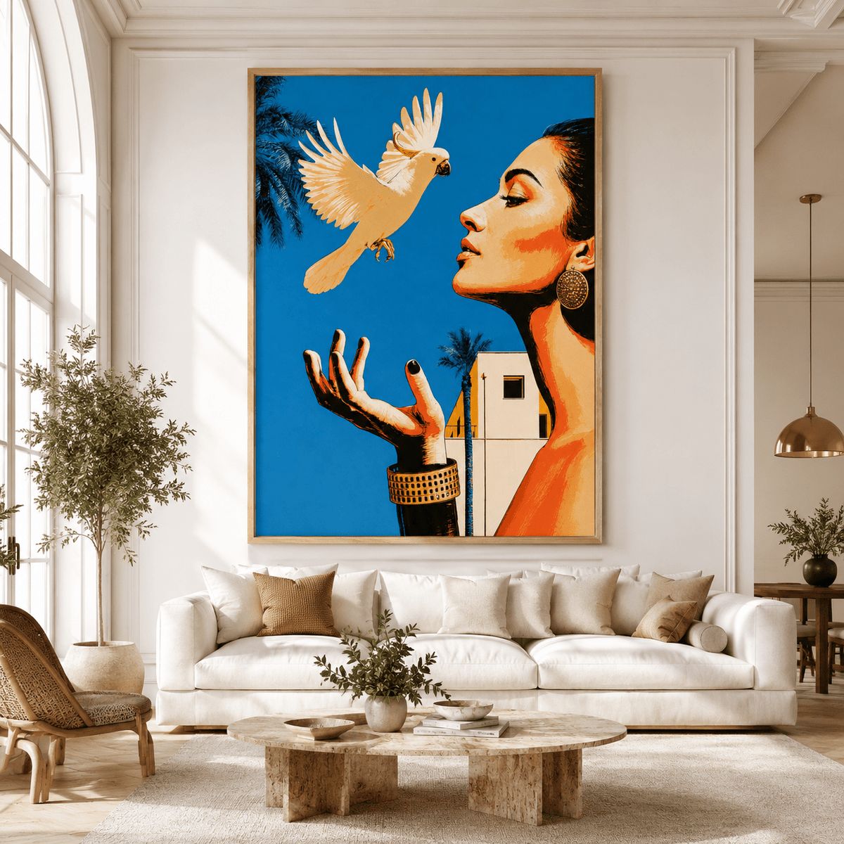 Tropical Wall Art Canvas Print — Letting Go by Rossetti Art