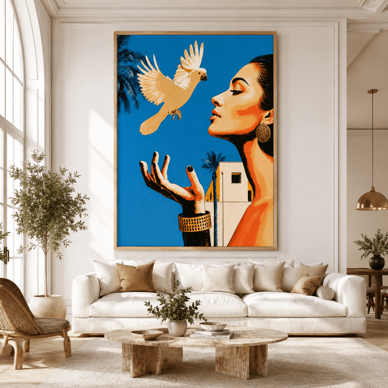 Tropical Wall Art Canvas Print — Letting Go by Rossetti Art