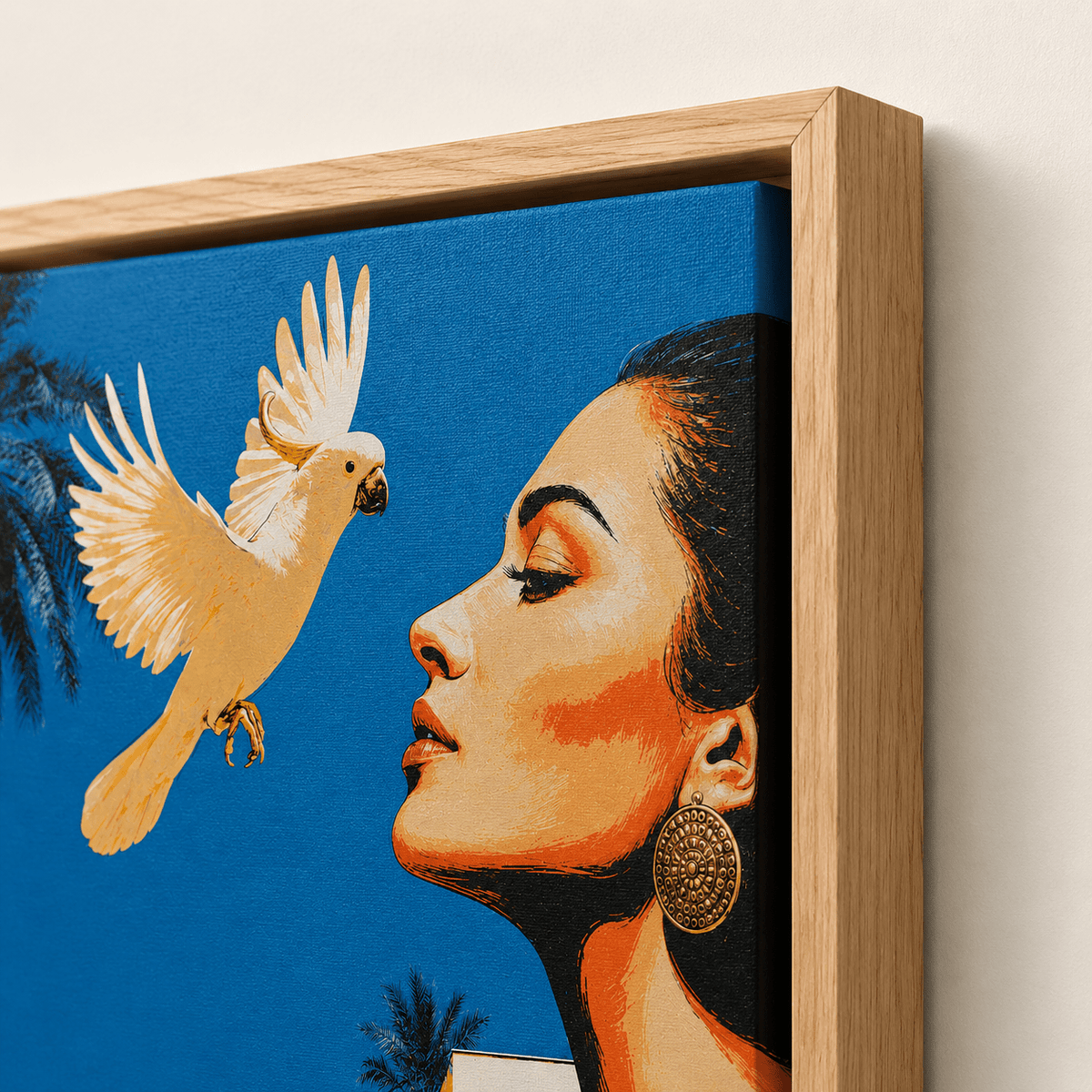 Tropical Wall Art Canvas Print — Letting Go by Rossetti Art