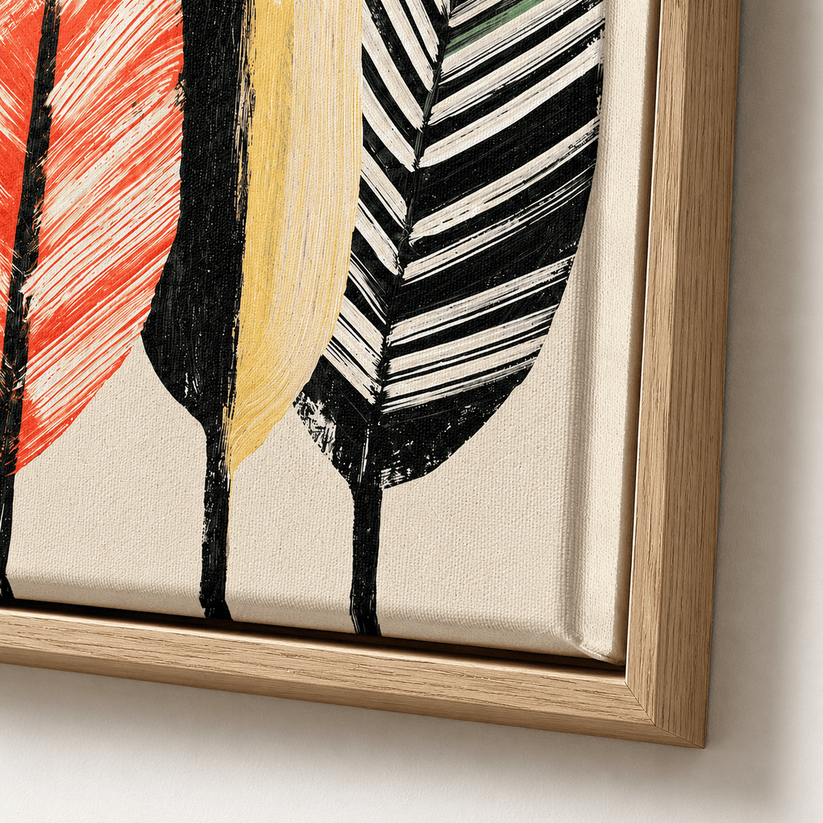 Tropical Wall Art Canvas Print — Plumes by Rossetti Art