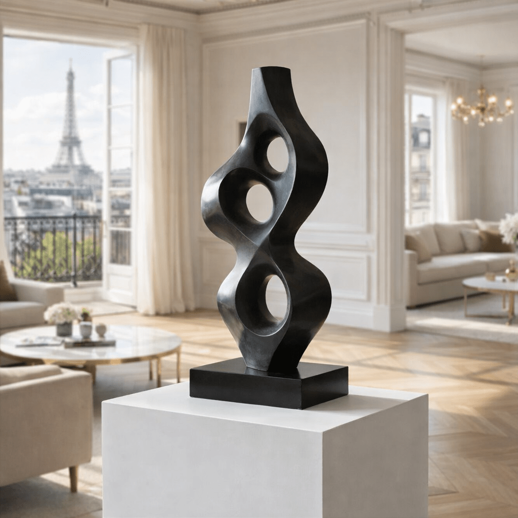 Twisted Abstract Metal Sculpture