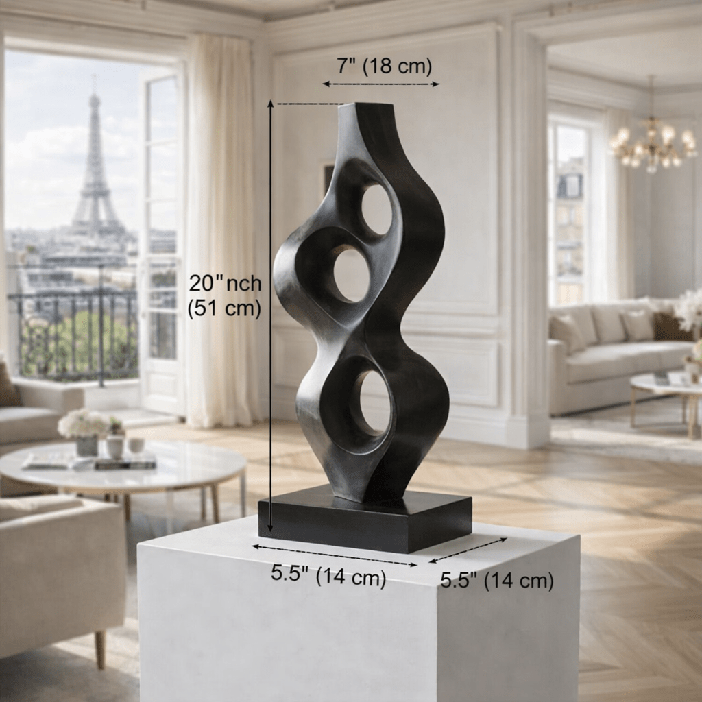 Twisted Abstract Metal Sculpture