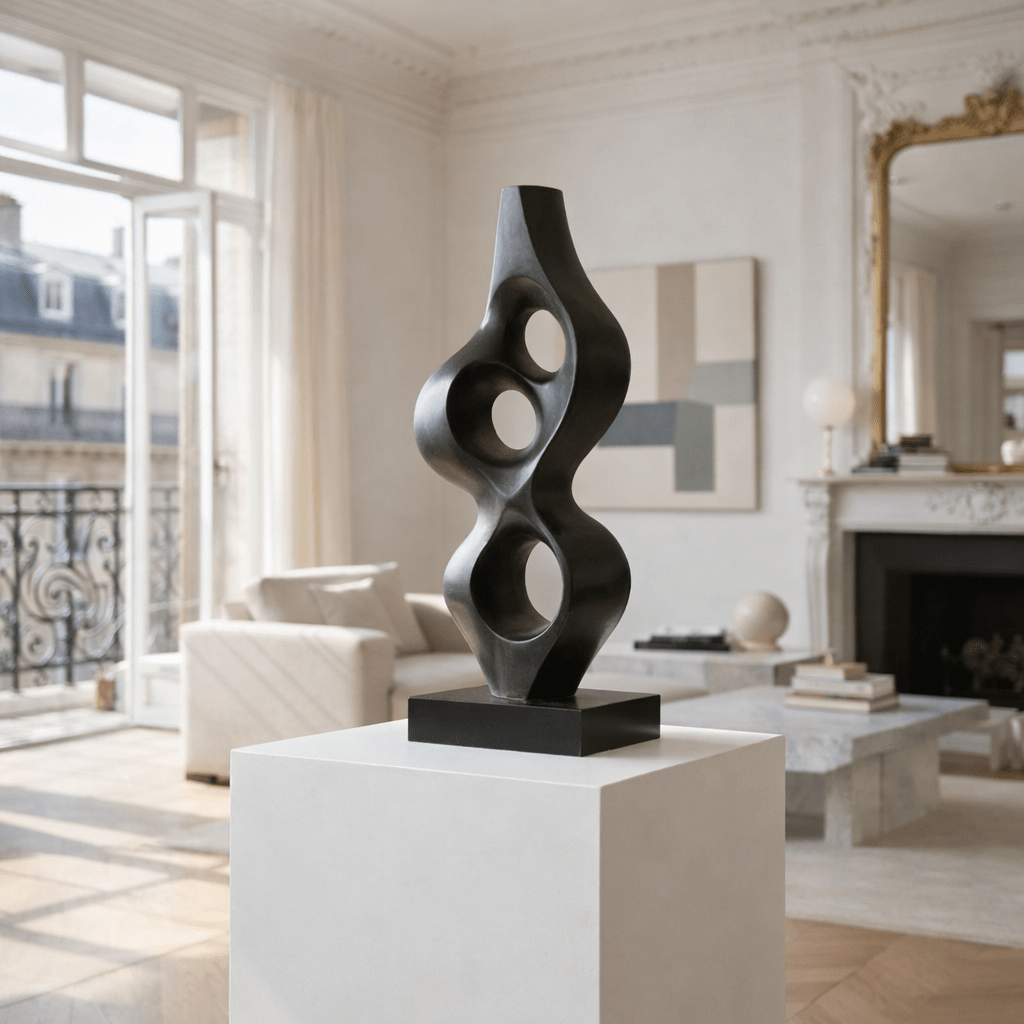 Twisted Abstract Metal Sculpture