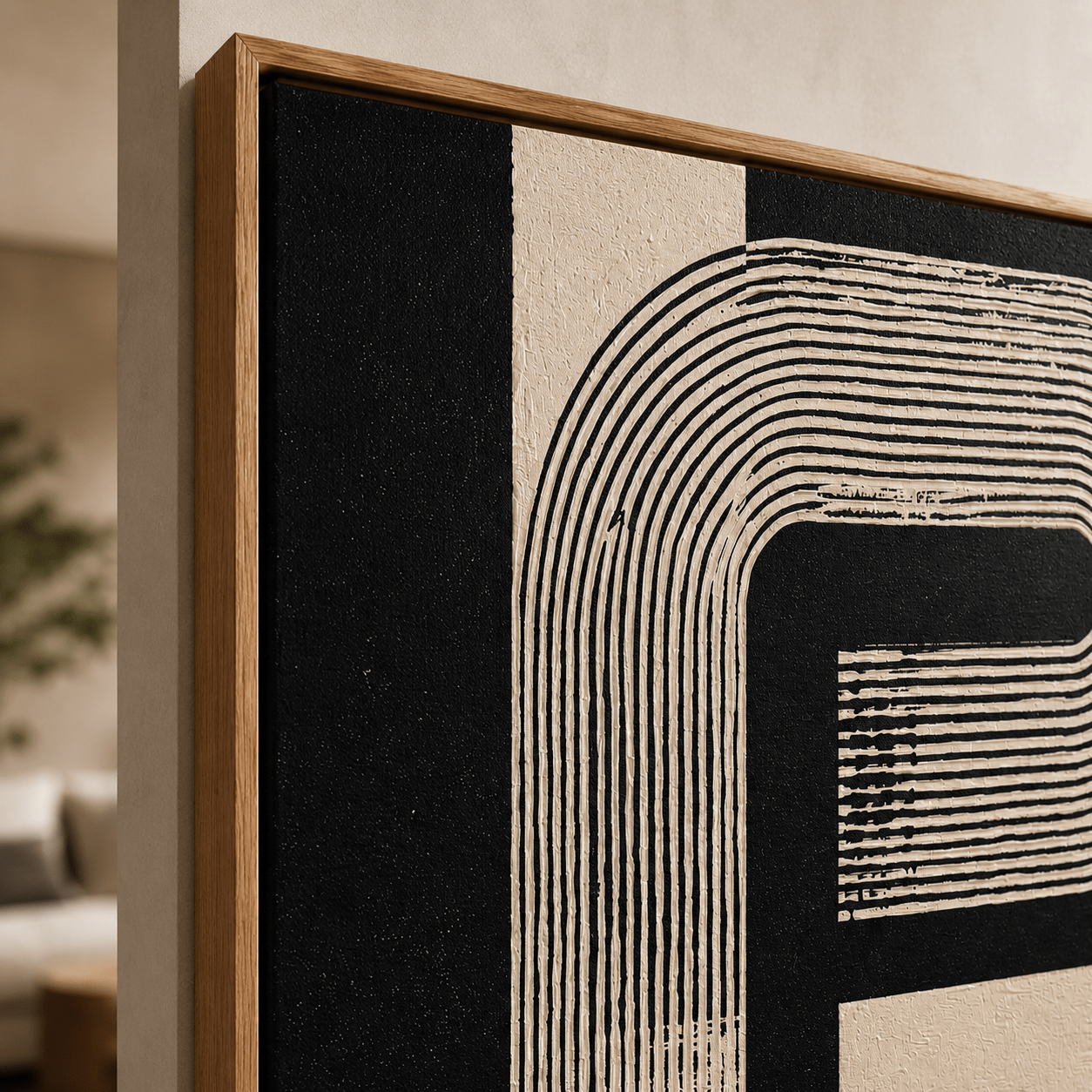 Typographic Wall Art Canvas Print — Glyph by Rossetti Art