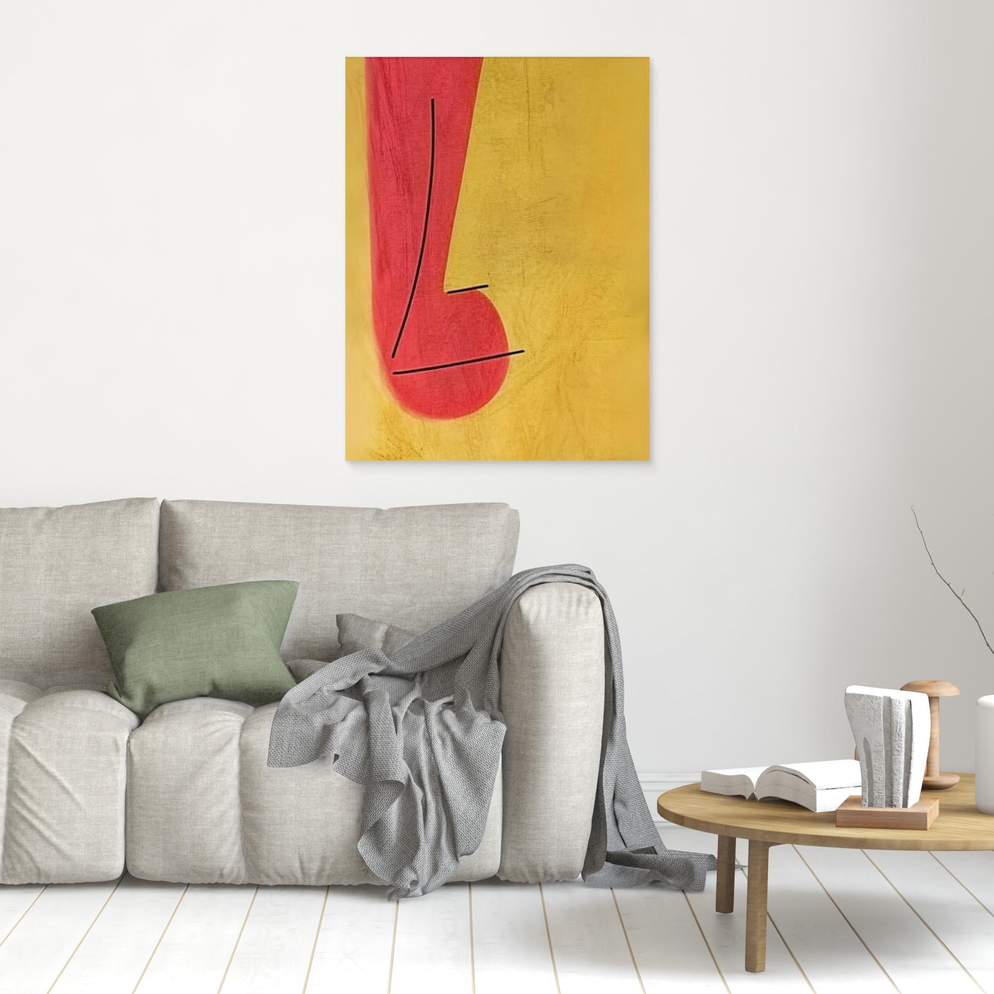 Canvas Print: Minimalist Melody – Abstract Music Art