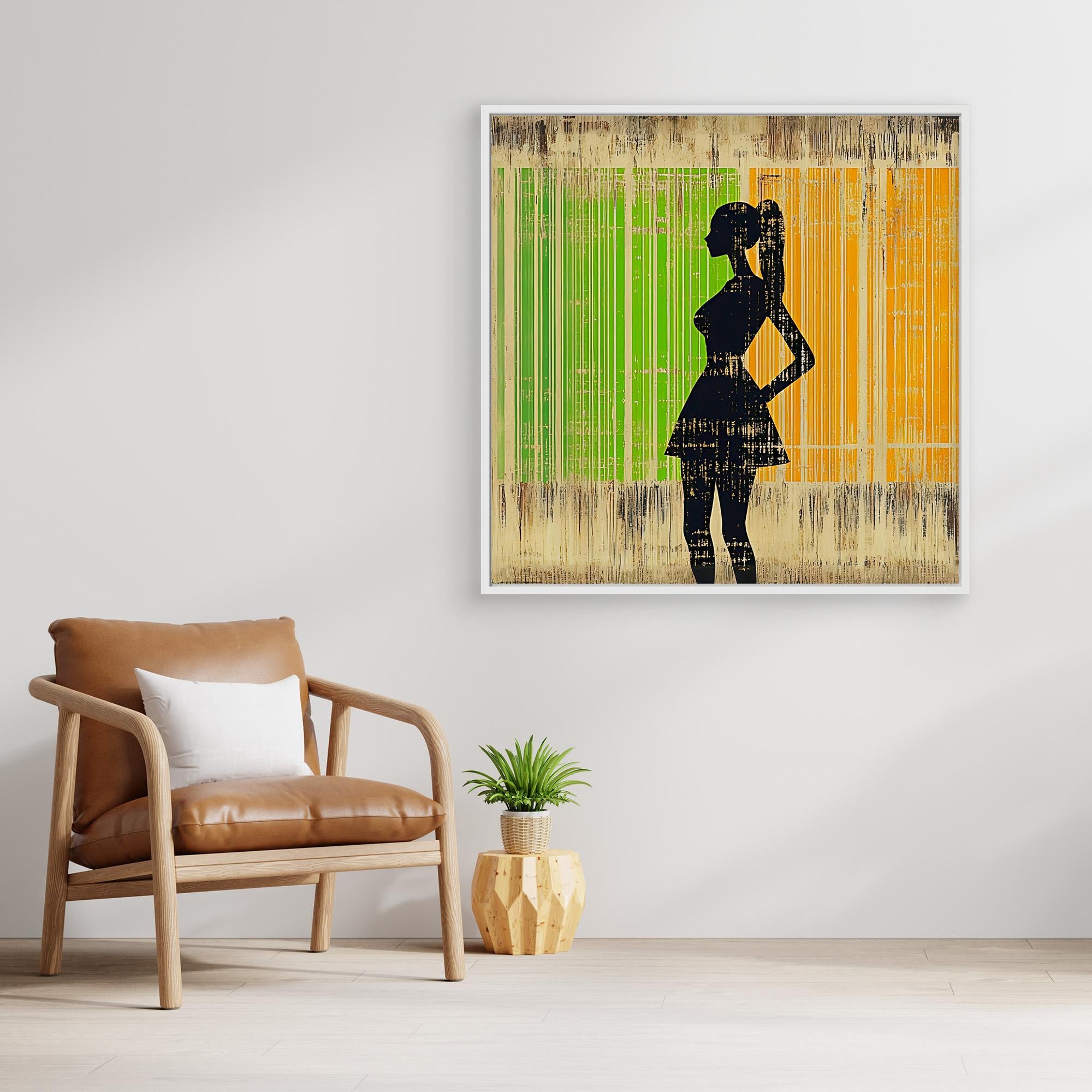 Canvas Print: Urban Silhouette – Modern Chic Wall Art