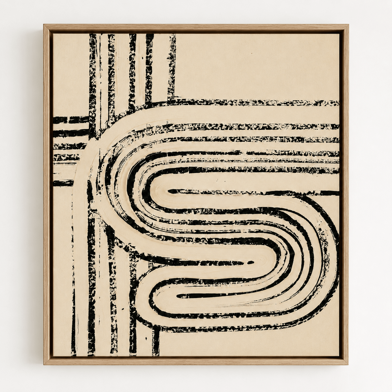 Wabi Sabi Art Canvas Print — Meander by Rossetti Art
