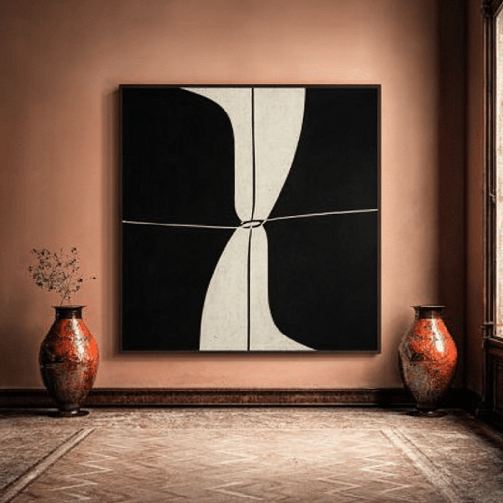 Wabi Sabi Painting – Quiet Divide by Rossetti Art