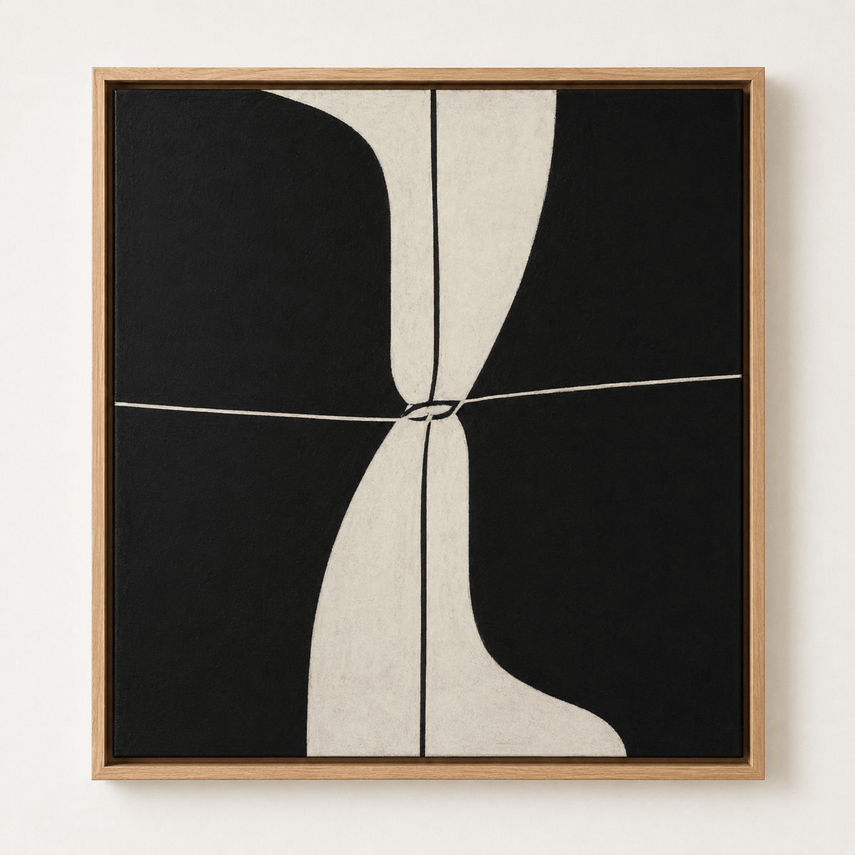 Wabi Sabi Painting – Quiet Divide by Rossetti Art canvas texture