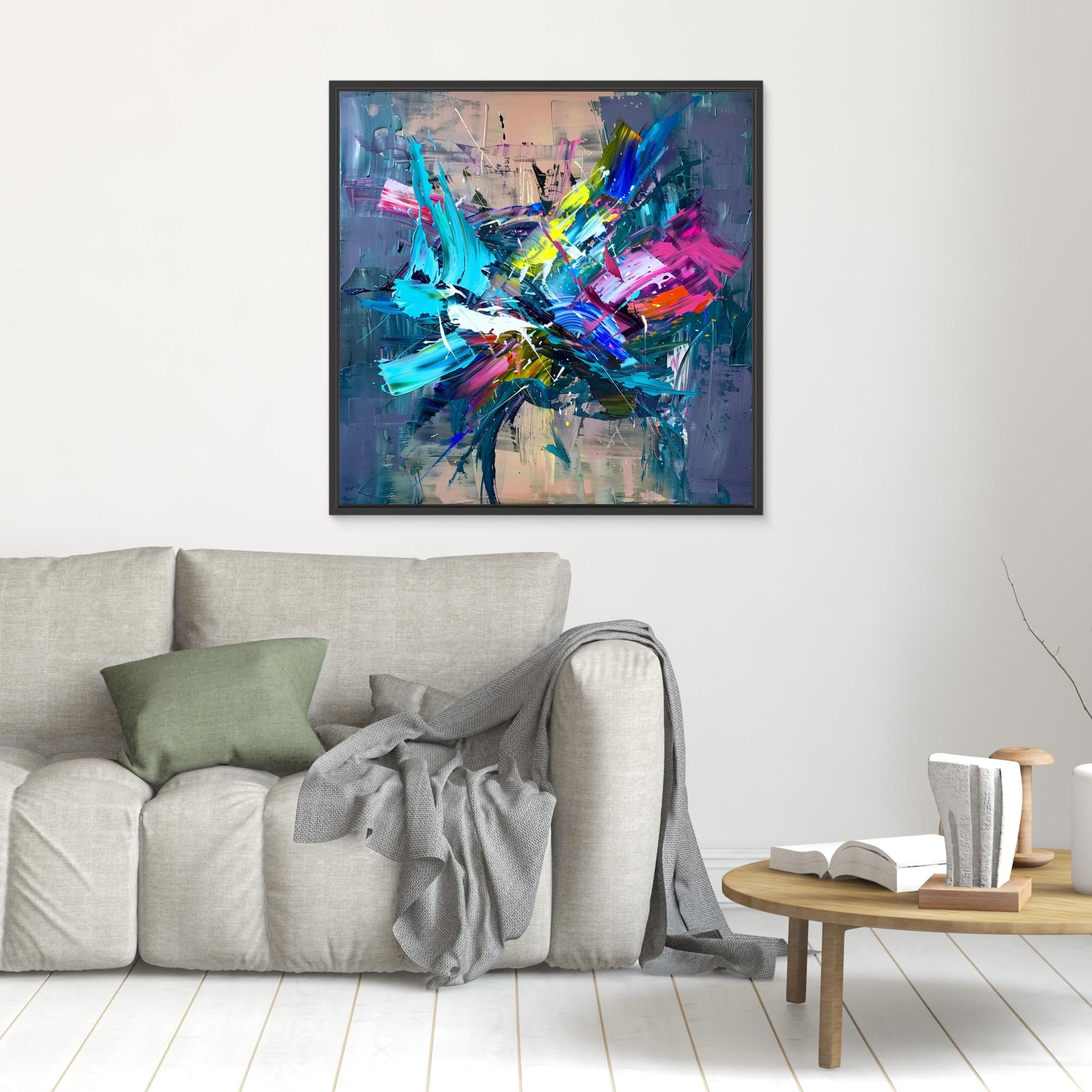 Canvas Print : Energy Unleashed - Abstract Expressionist Wall Art Print 