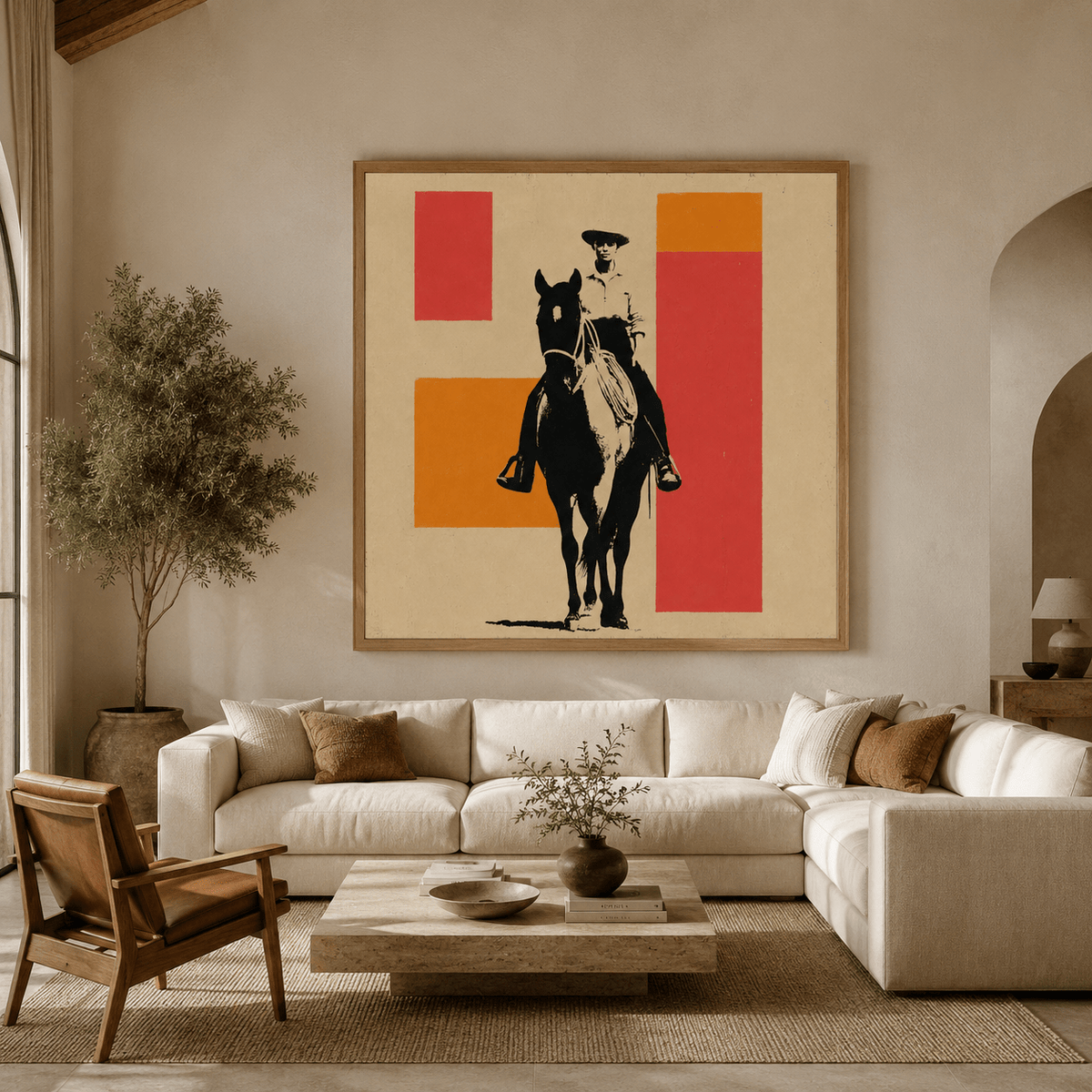 Western Wall Art Canvas Print — High Noon by Rossetti Art