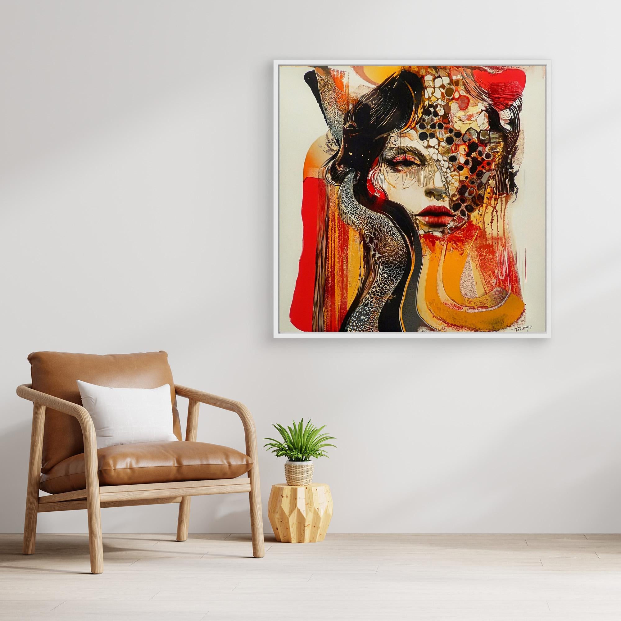 Canvas Print : Mystical Beauty - Handmade Abstract Wall Art | Modern Canvas Painting