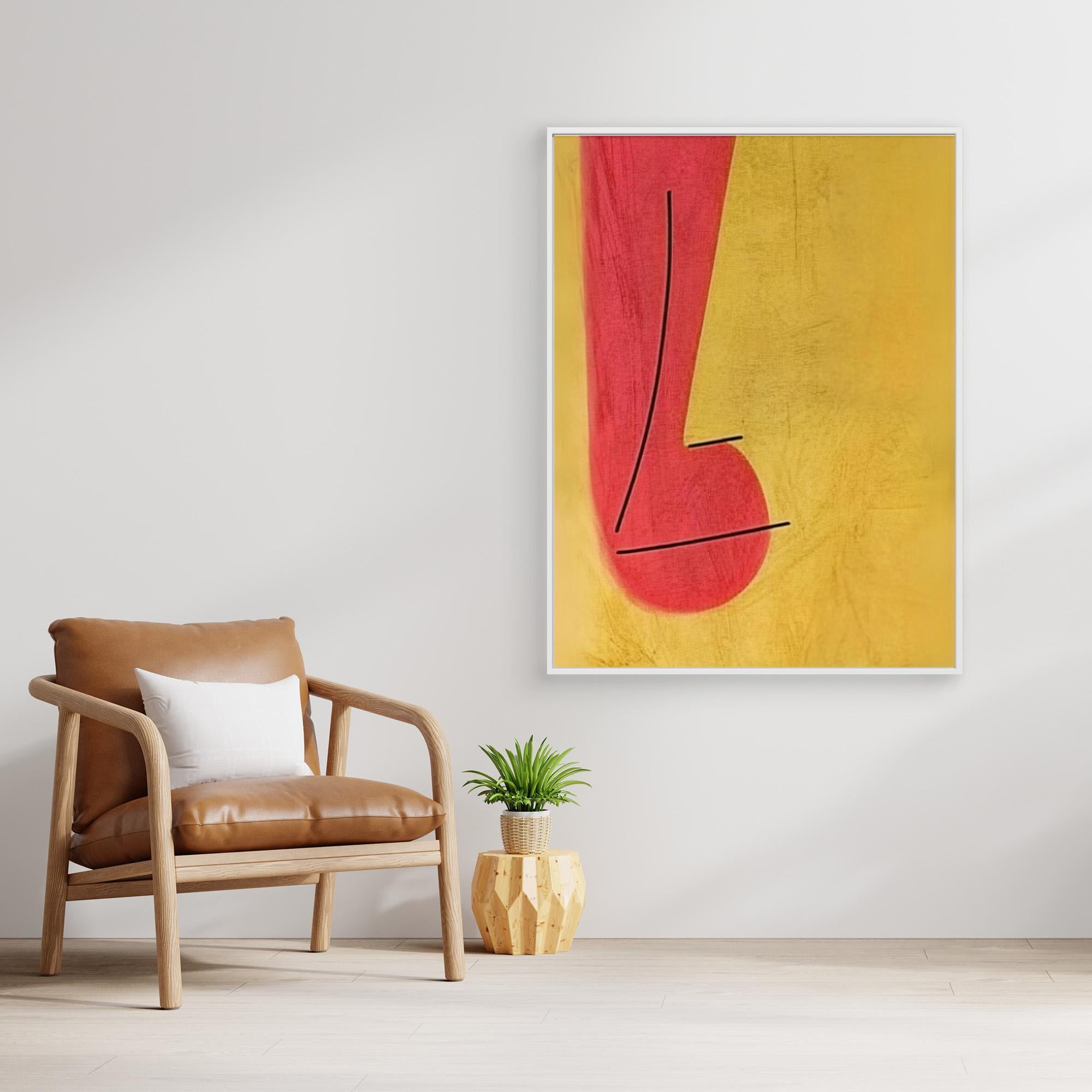 Canvas Print: Minimalist Melody – Abstract Music Art