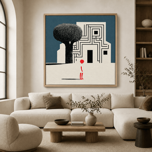 Whimsical Wall Art Canvas Print — The Labyrinth by Rossetti Art
