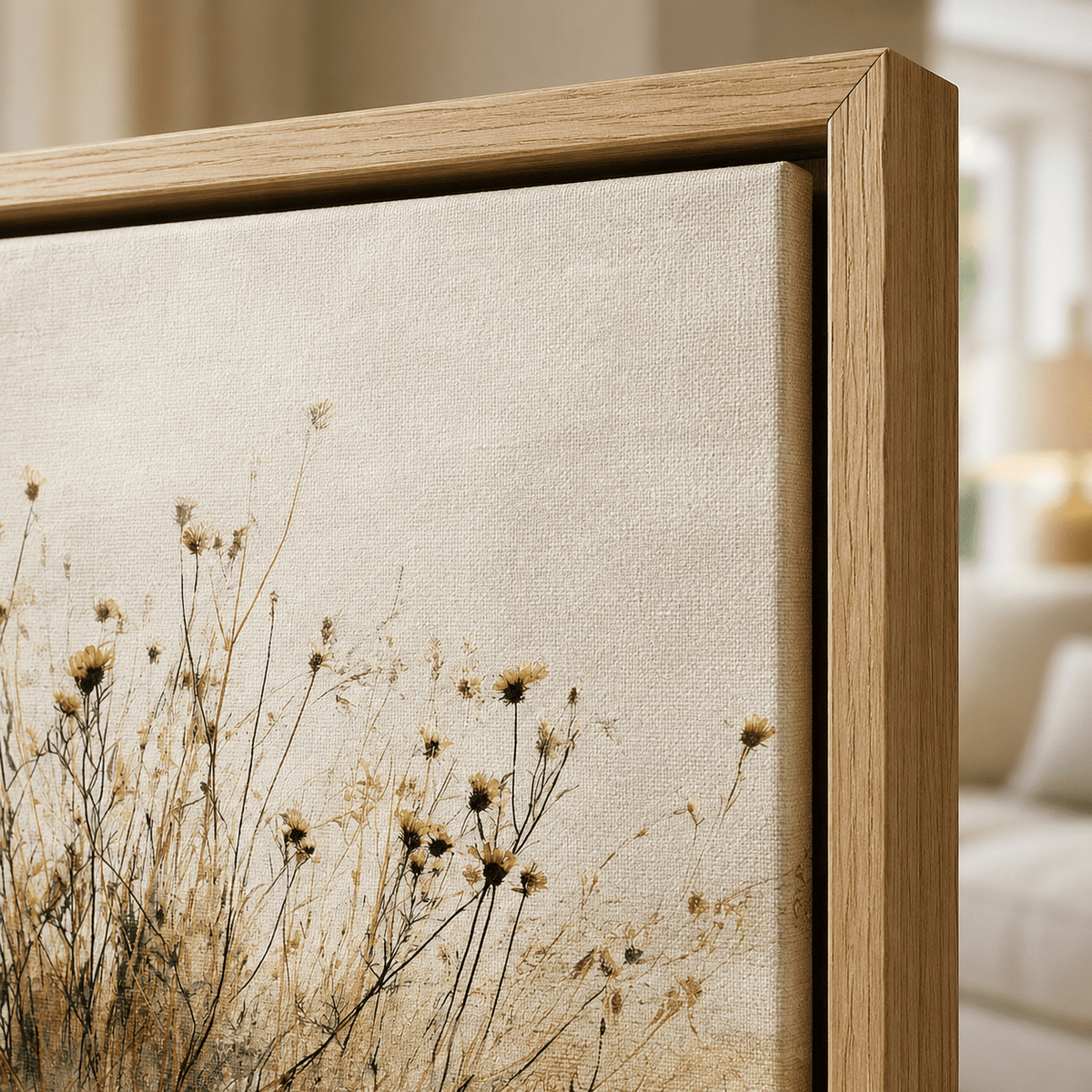 Wildflower Wall Art Canvas Print — Meadow Mist by Rossetti Art