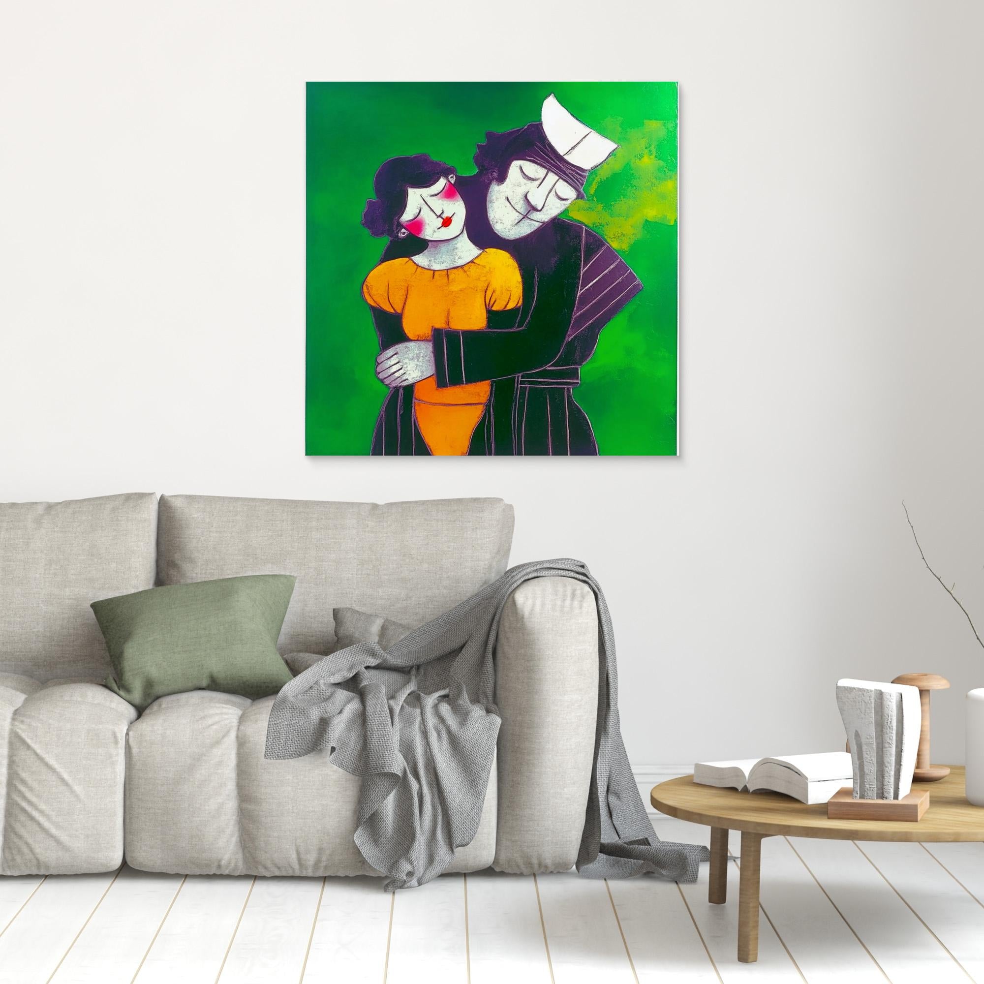 Canvas Print: Timeless Embrace – Romanticism Art