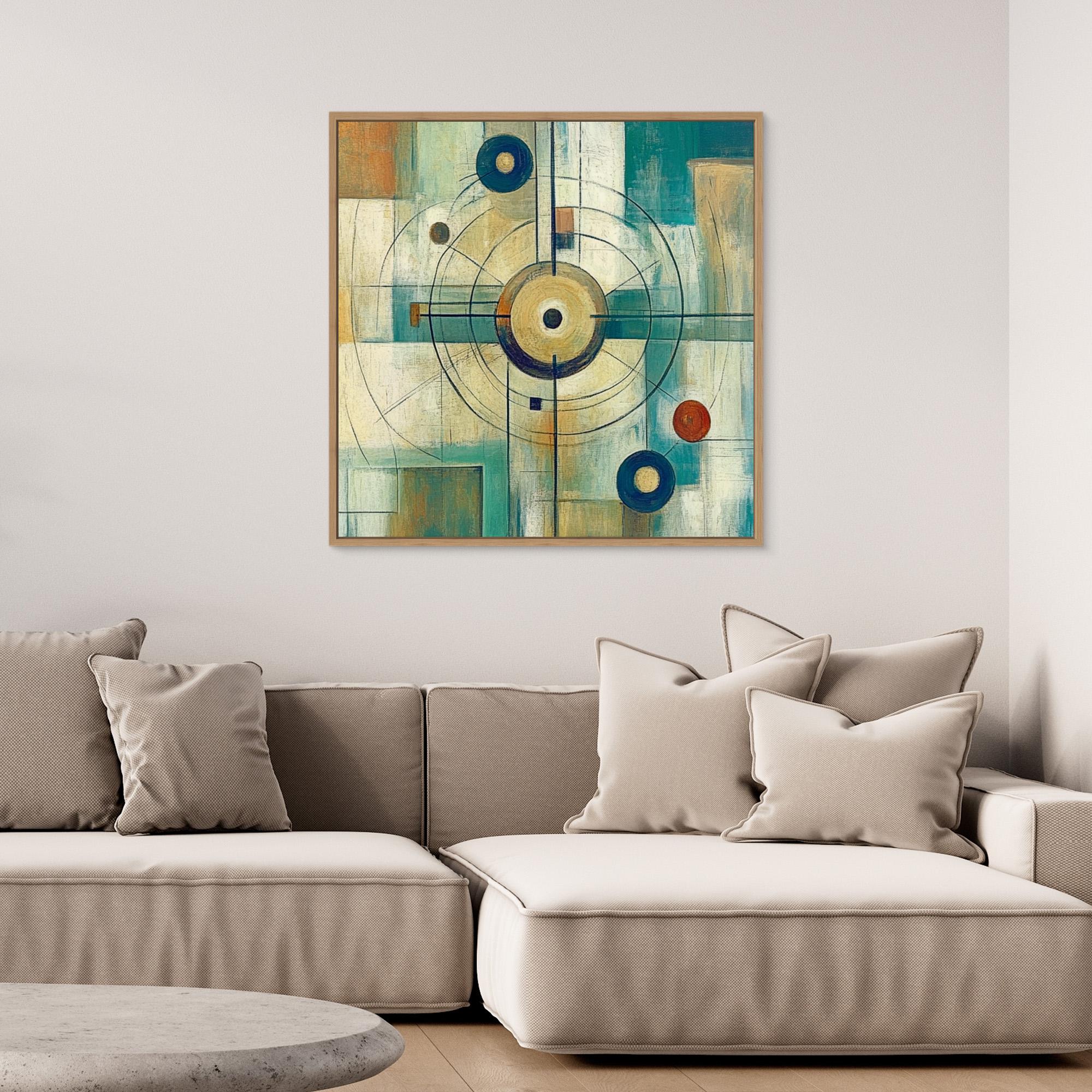 Canvas Print: Orbital Balance - Geometric Abstract Wall Art