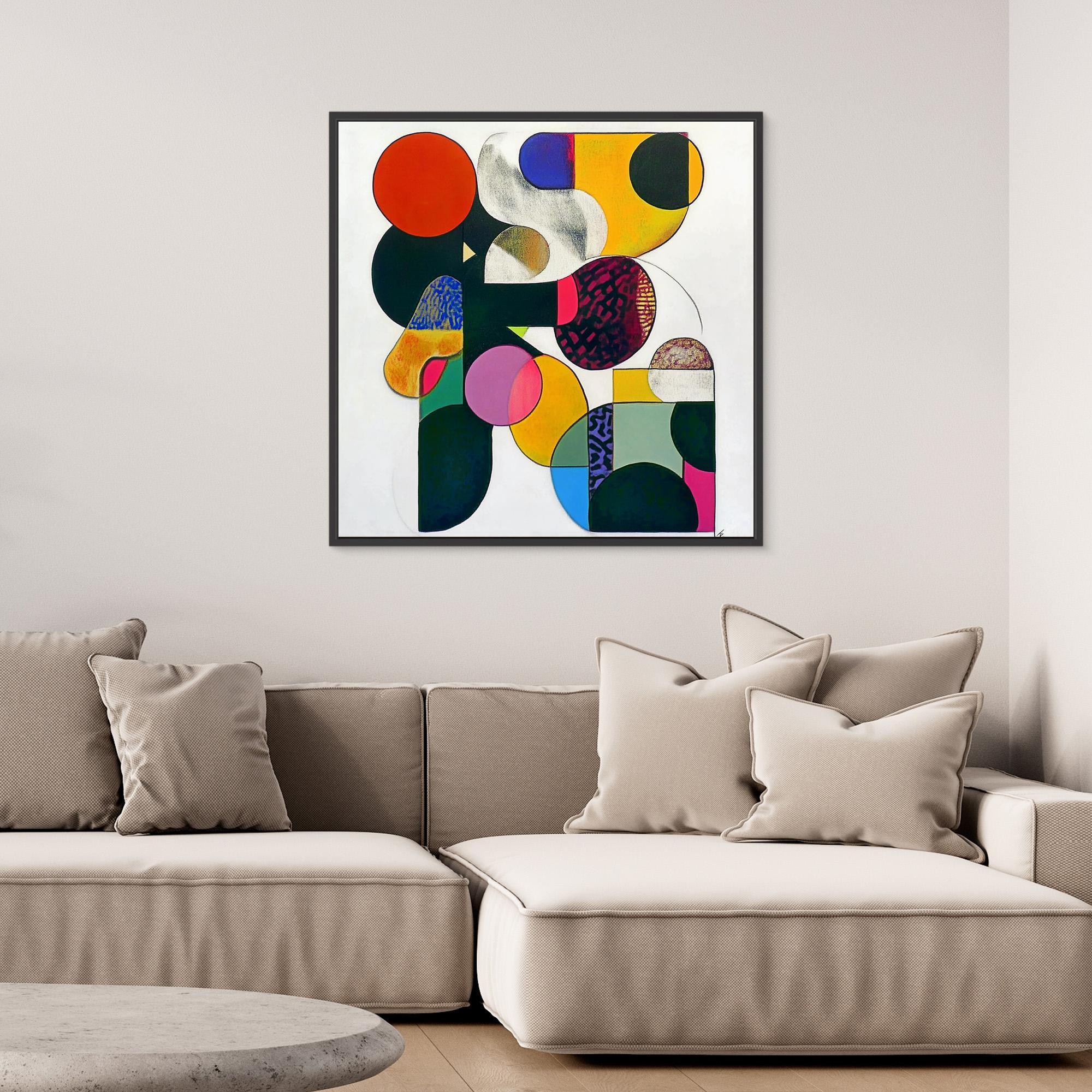 Canvas Print : Vibrant Geometry - Abstract Wall Art | Modern Canvas Print