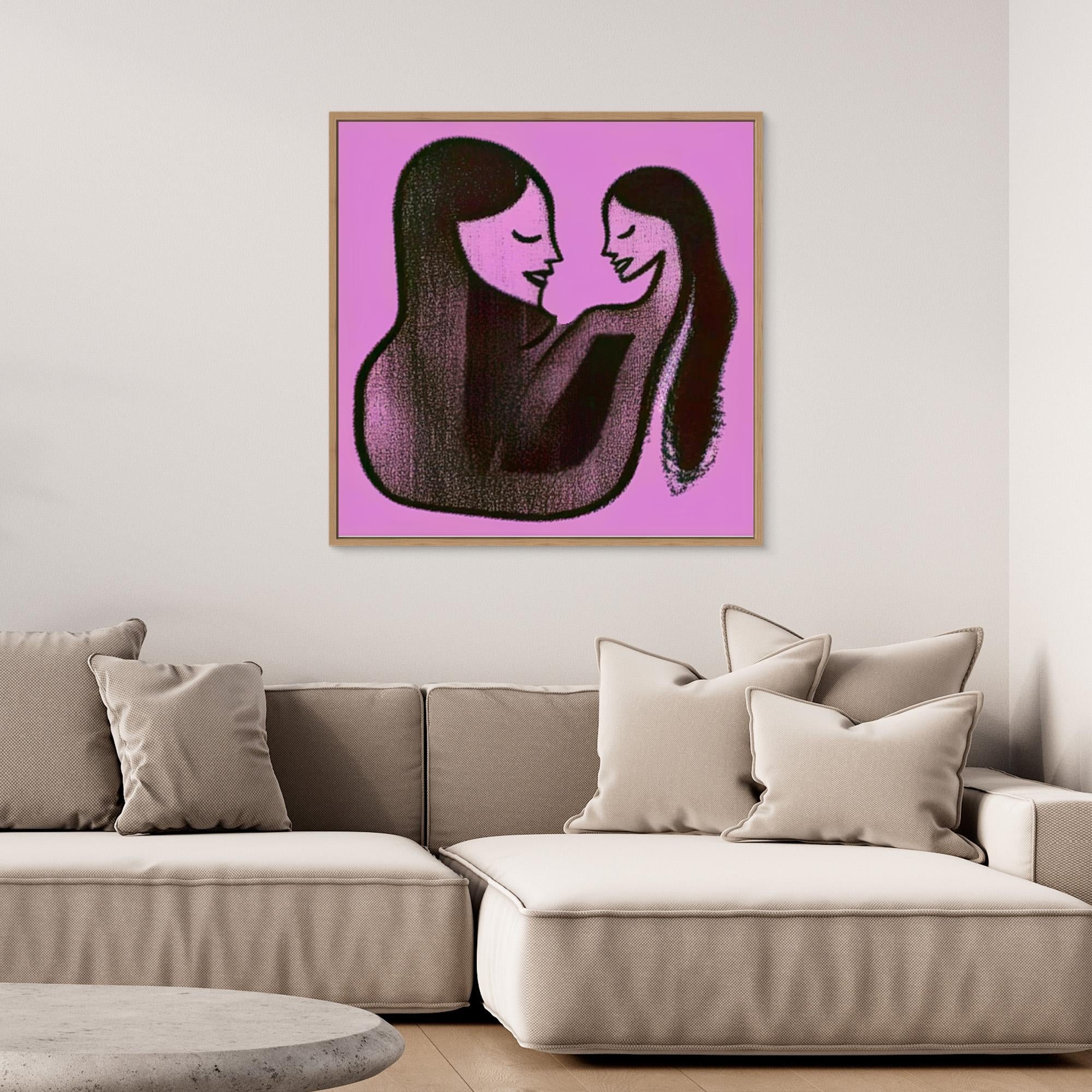 Canvas Print: Mother’s Embrace – Love Art Canvas