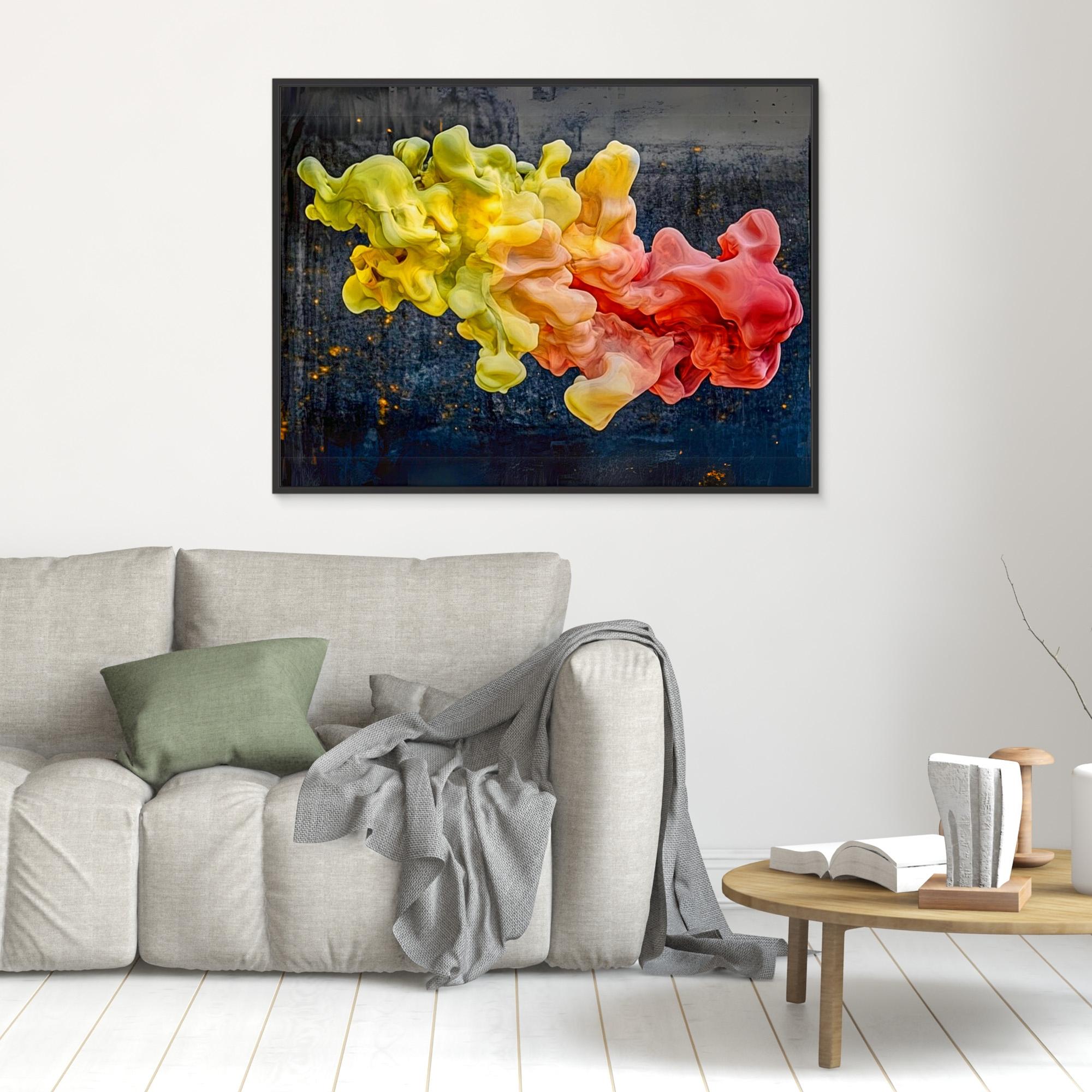 Canvas Print : Fluid Elegance - Abstract Smoke-Inspired Art