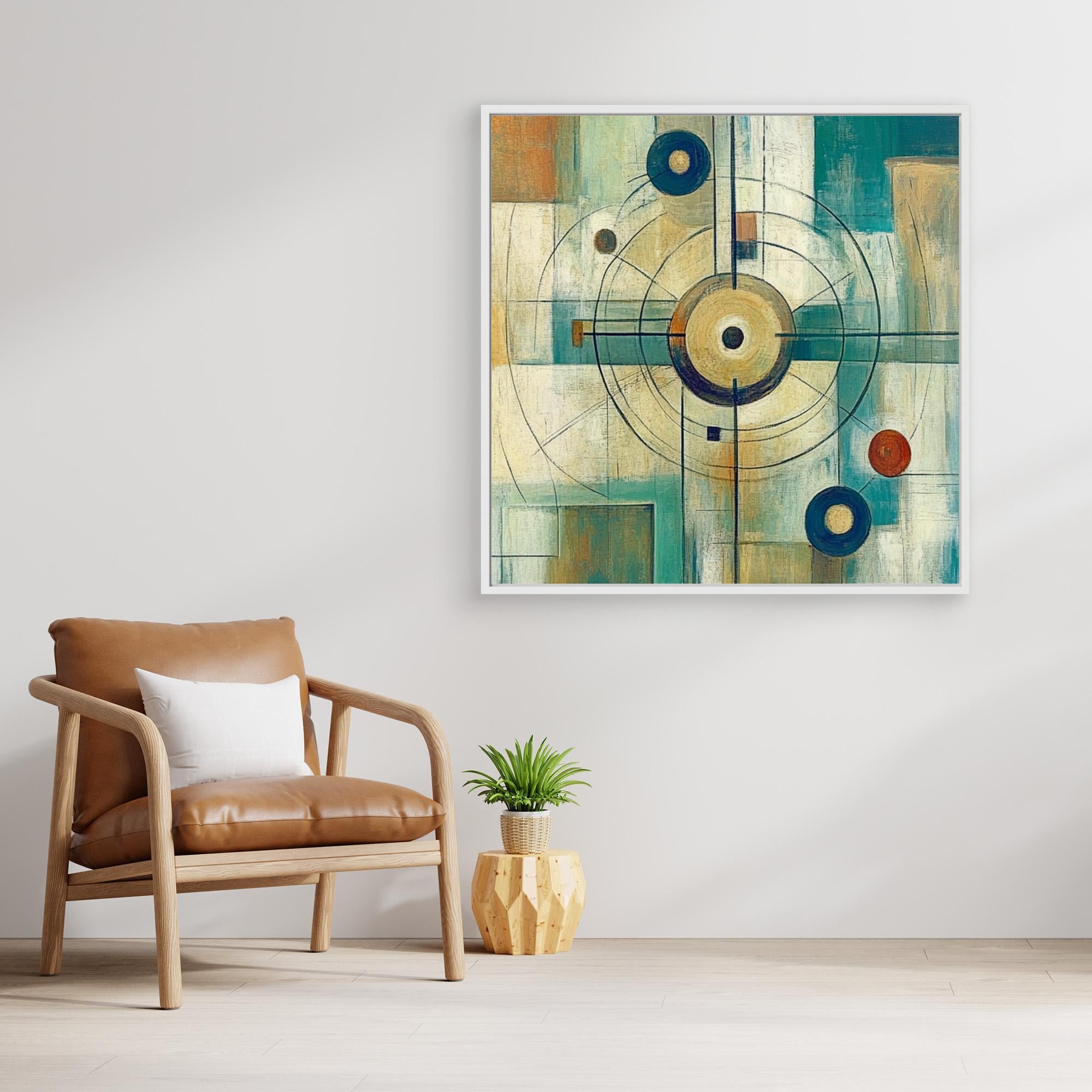 Canvas Print: Orbital Balance - Geometric Abstract Wall Art