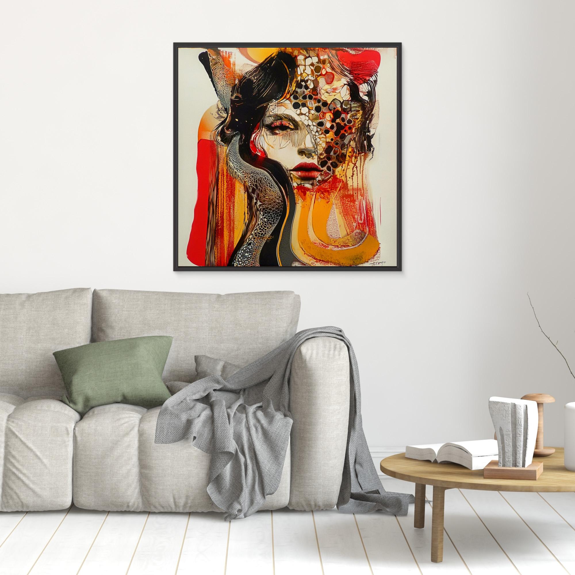 Canvas Print : Mystical Beauty - Handmade Abstract Wall Art | Modern Canvas Painting