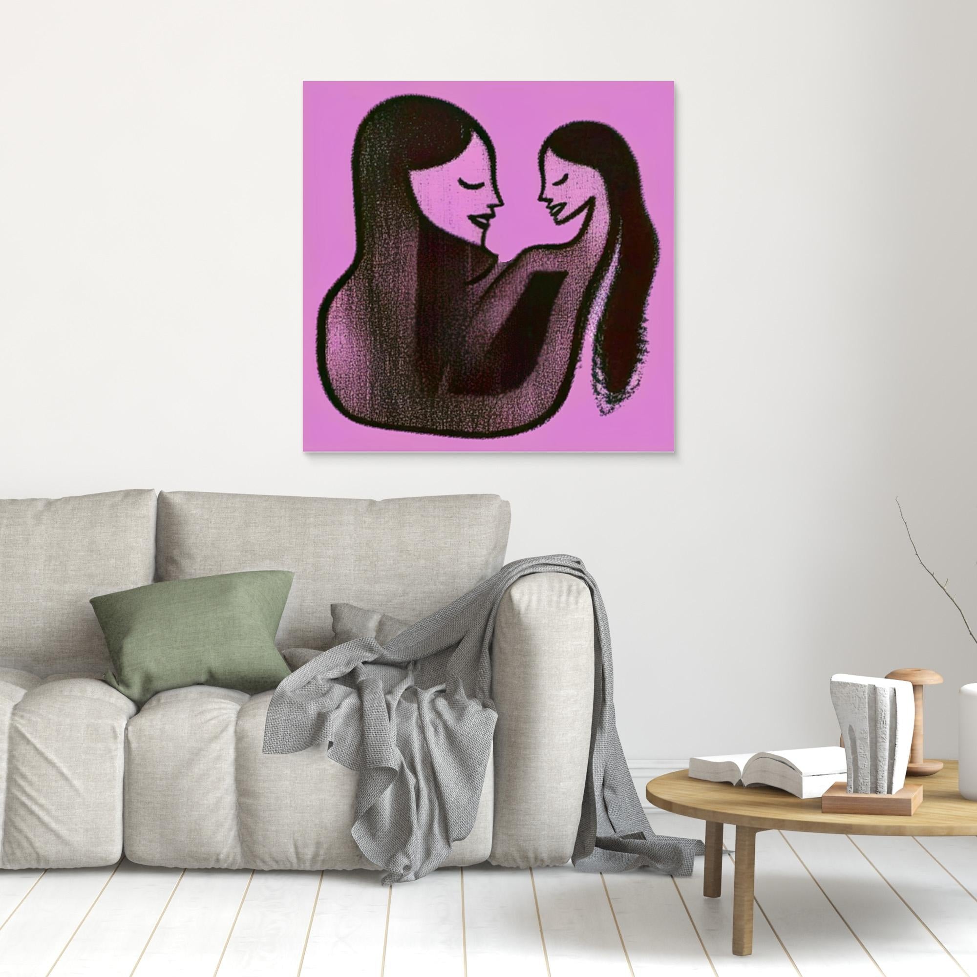 Canvas Print: Mother’s Embrace – Love Art Canvas