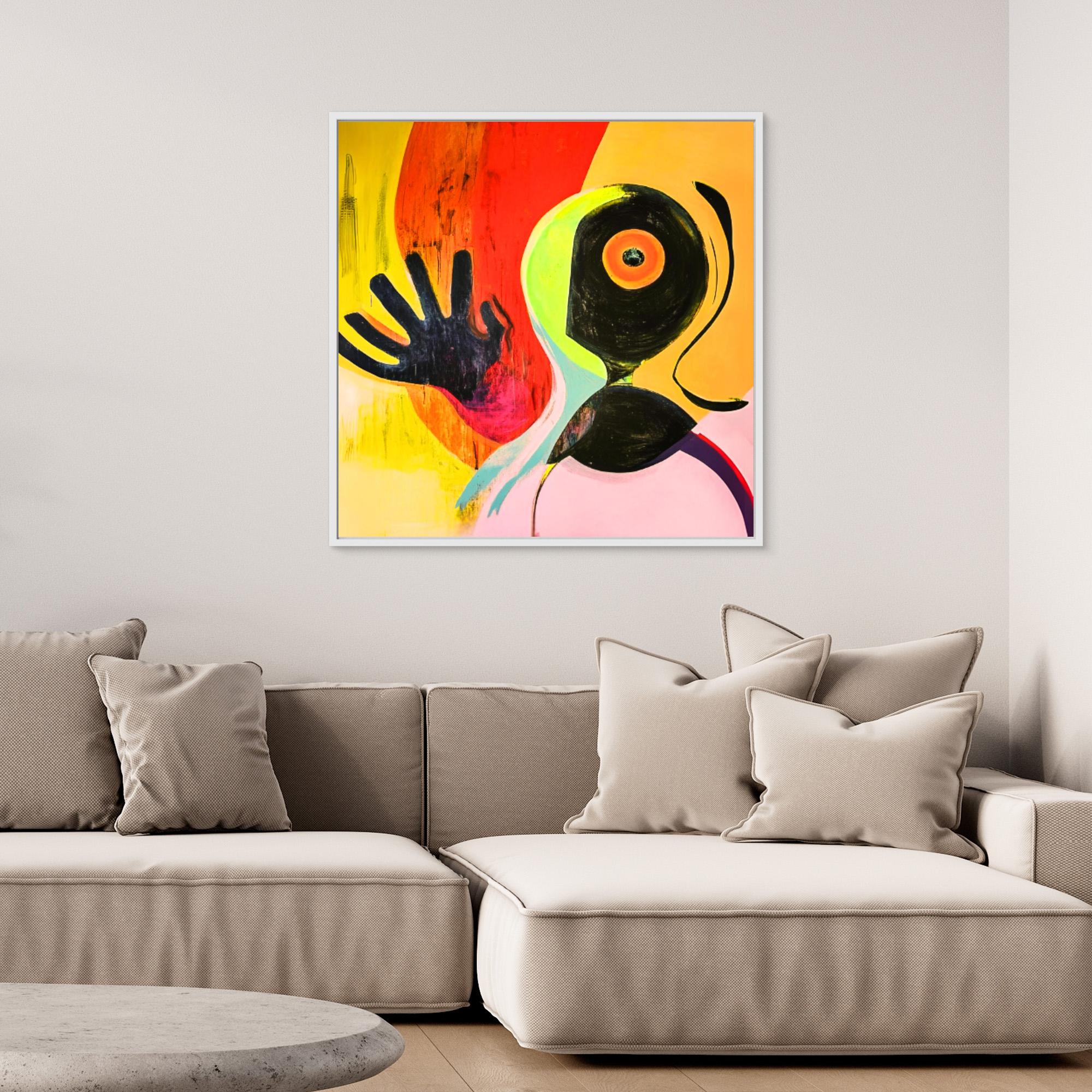 Canvas Print: "Vibrant Echoes of Imagination 