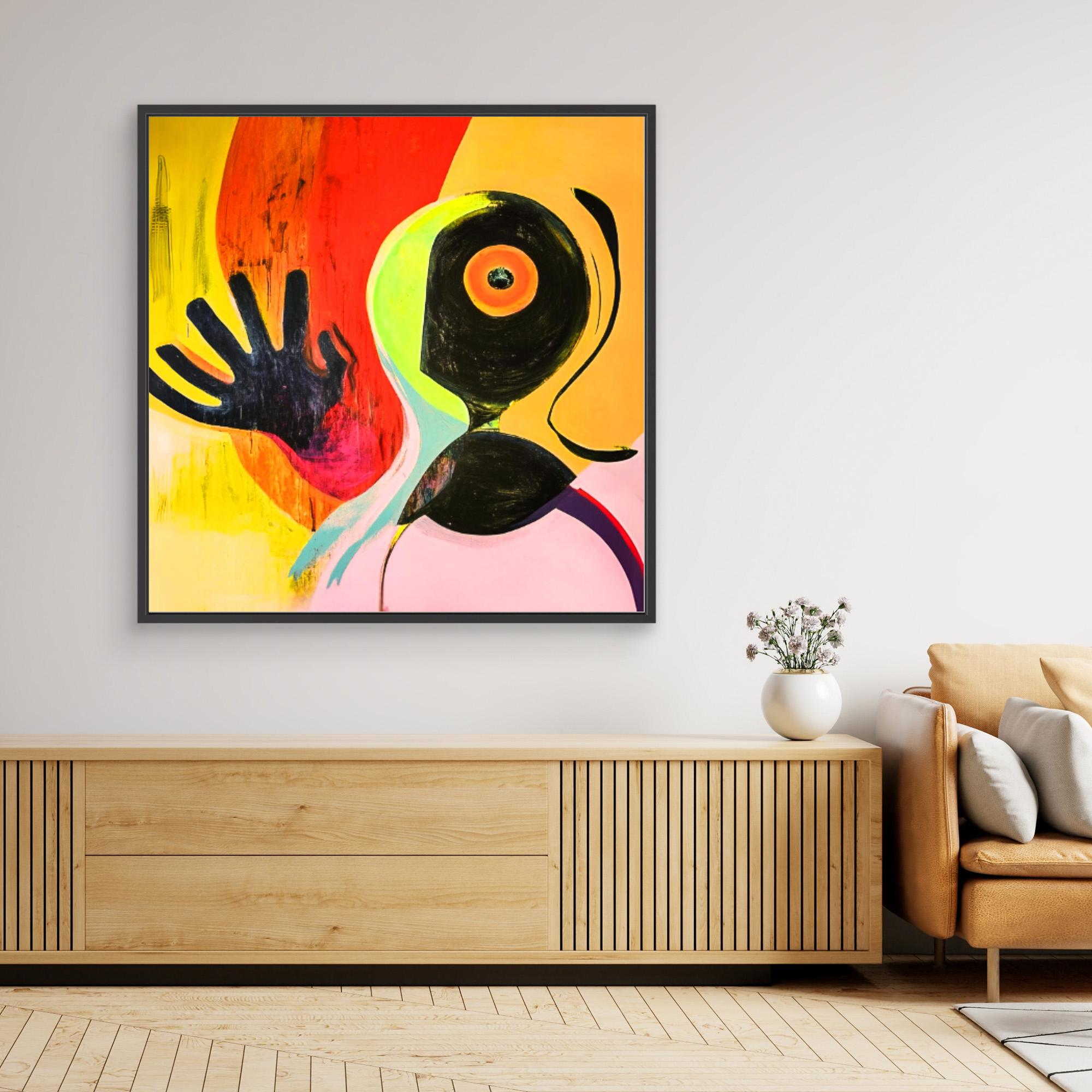 Canvas Print: "Vibrant Echoes of Imagination 