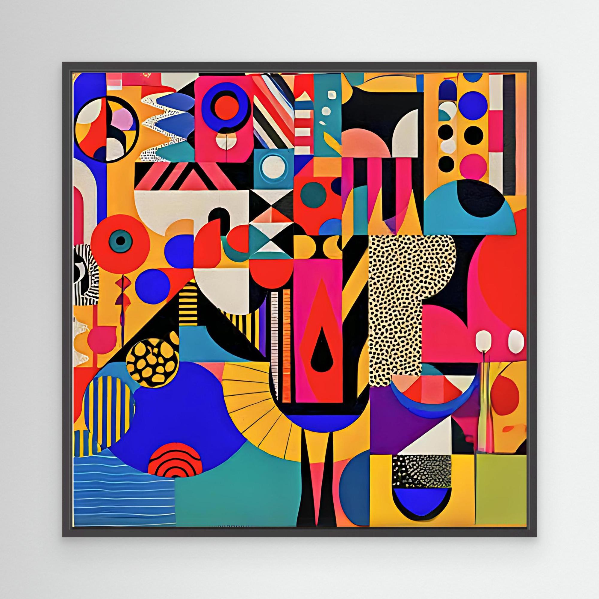 Canvas Print Art: Abstract Geometric Shapes 