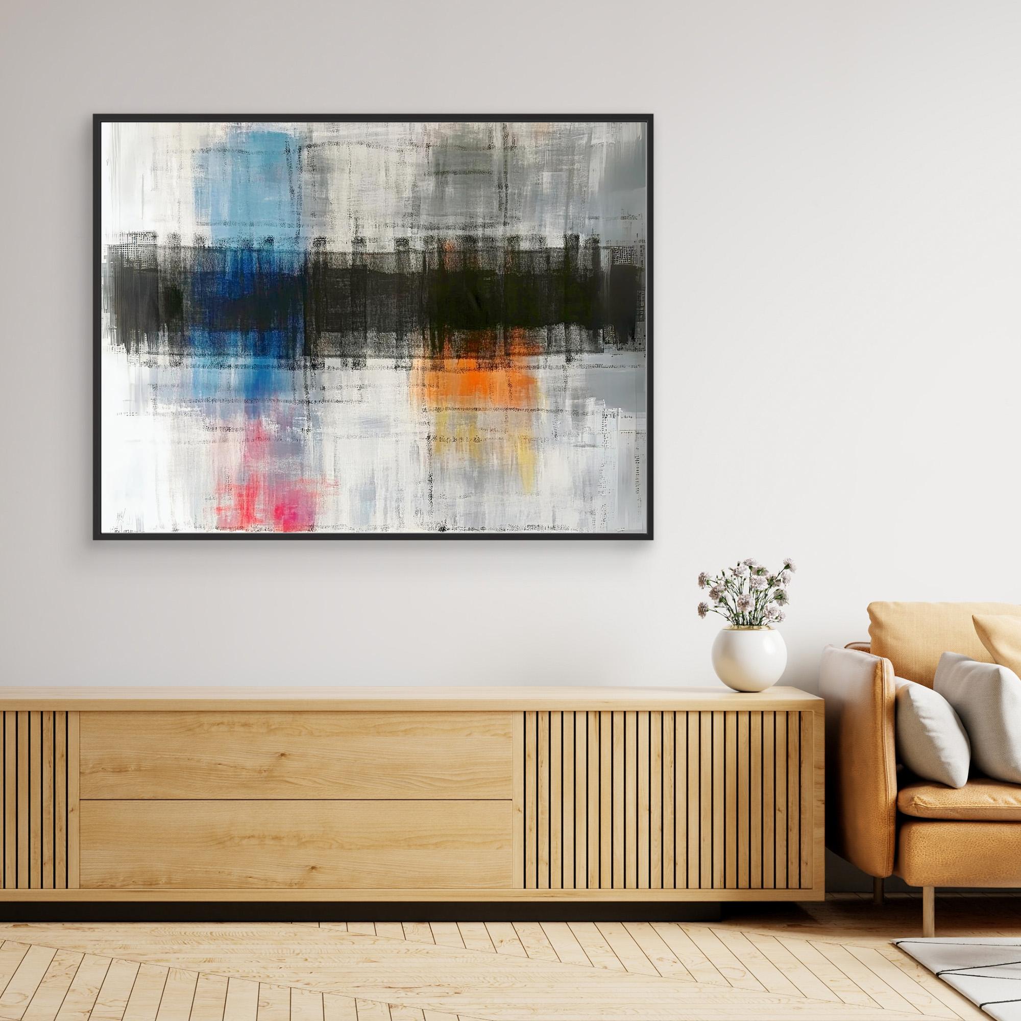 Canvas Print: "Ethereal Tones" - Minimalist Abstract Wall Art